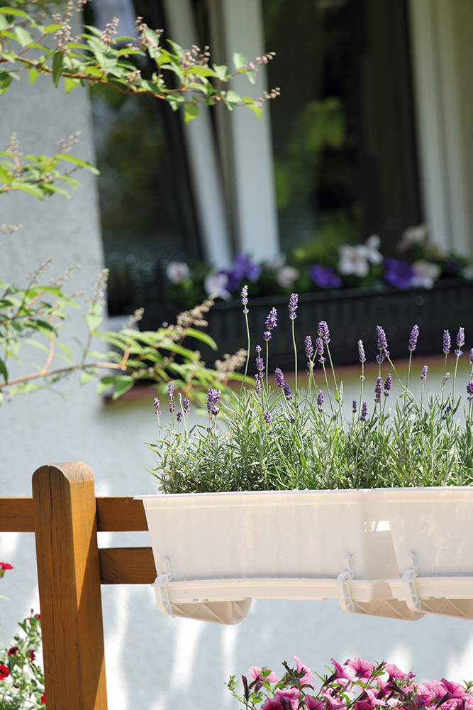 Blumenkasten aus wetterfestem Kunststoff - Modell Respana