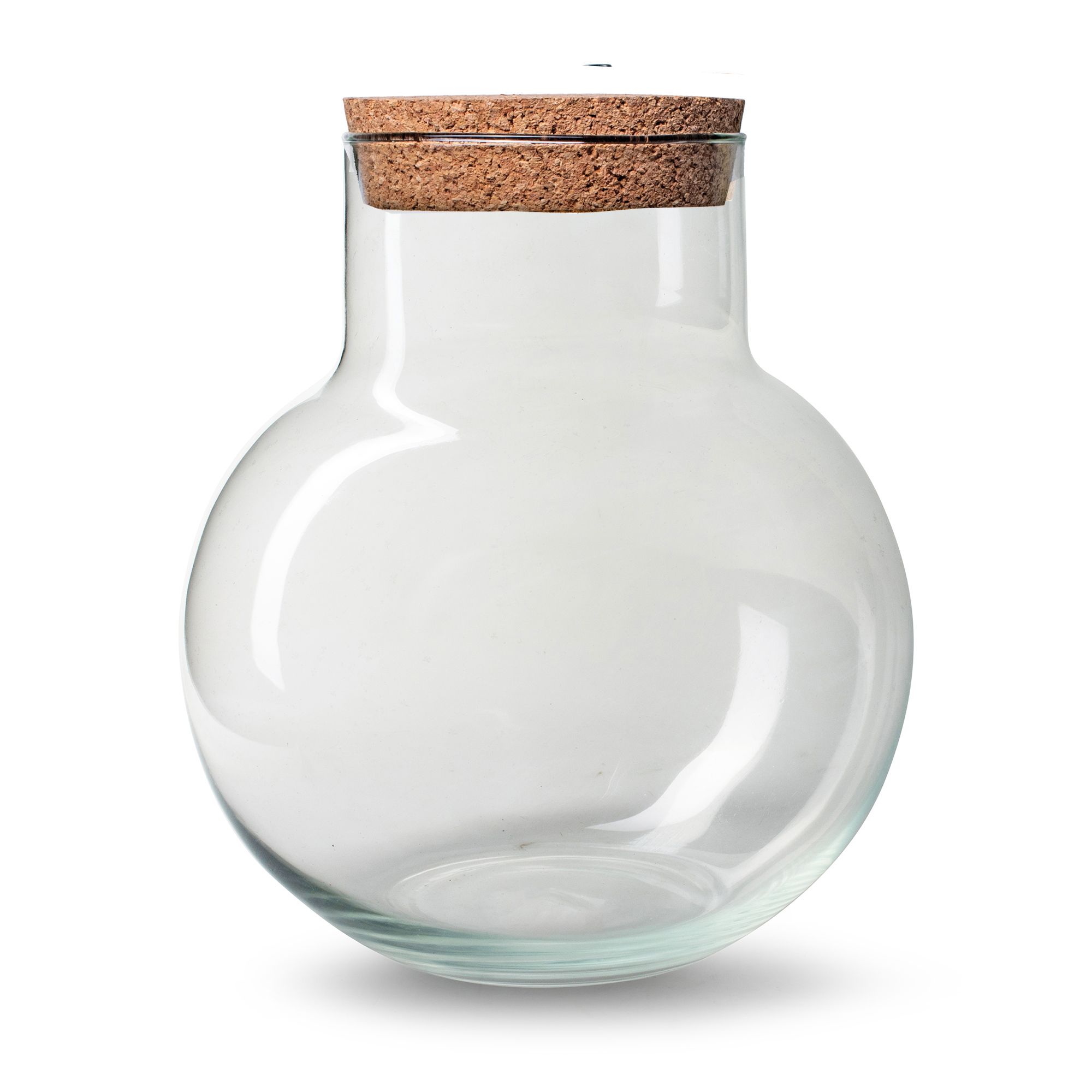 Pflanzterrarium "Levana" inkl. Erde, Kiesel und Aktivkohle mit Korken