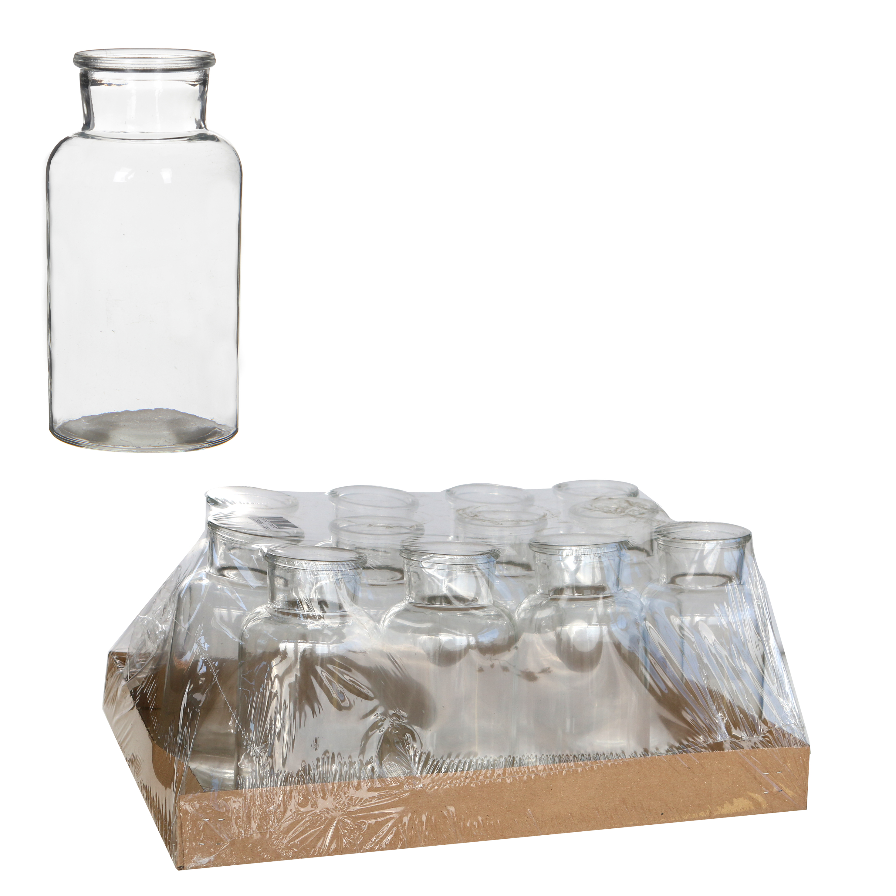 Glasflaschen - Apothekerflaschen - Vasen H 10 cm / H 16 cm
