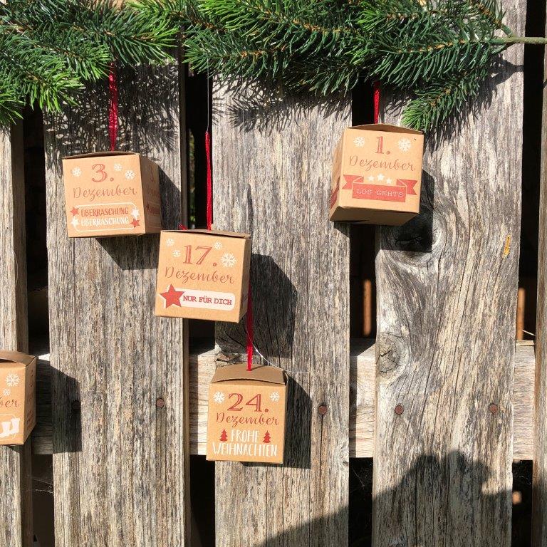 Adventskalender DIY Bastelset, Boxen 24-tlg.