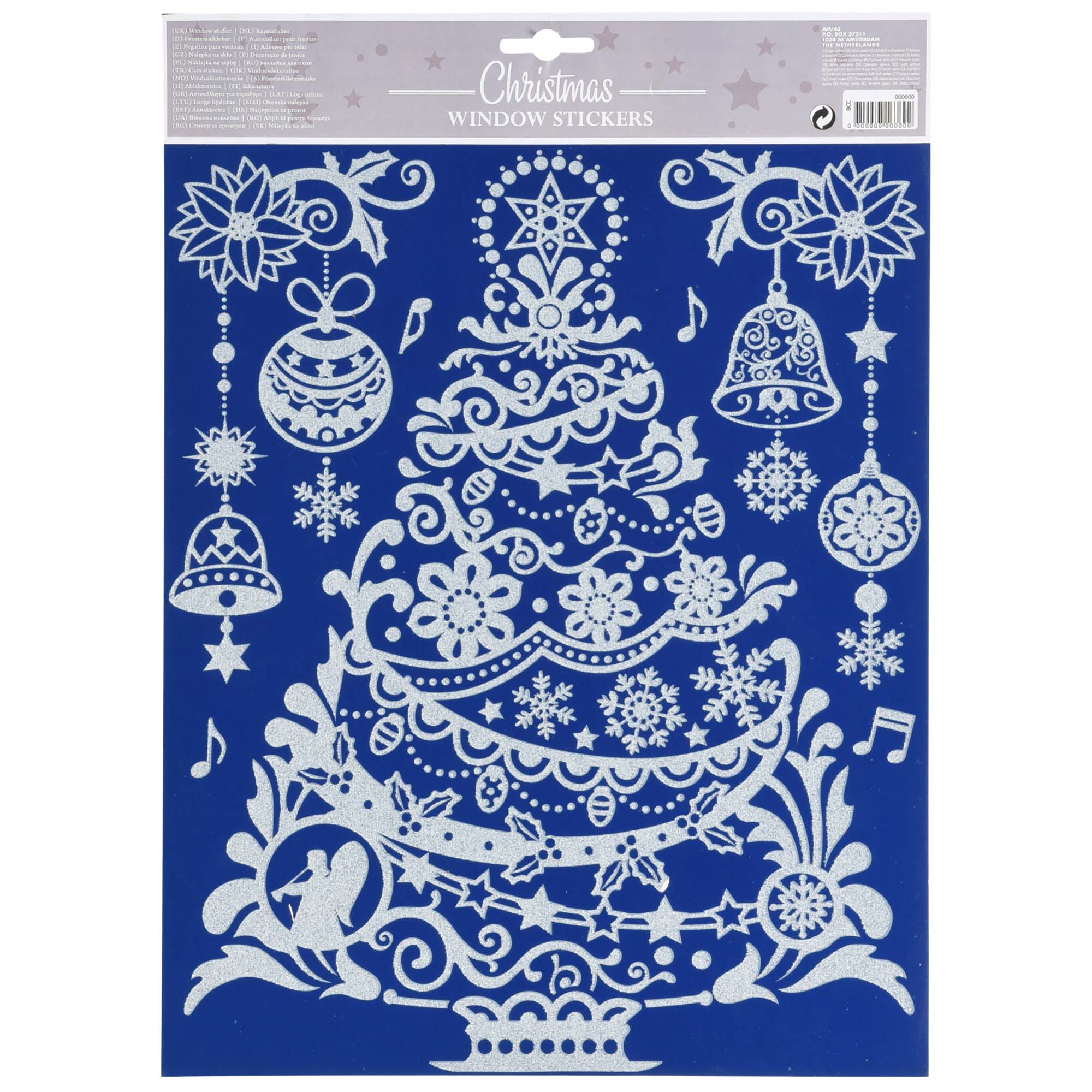 Fensterbilder für Weihnachten - Fenstersticker 4 Bögen