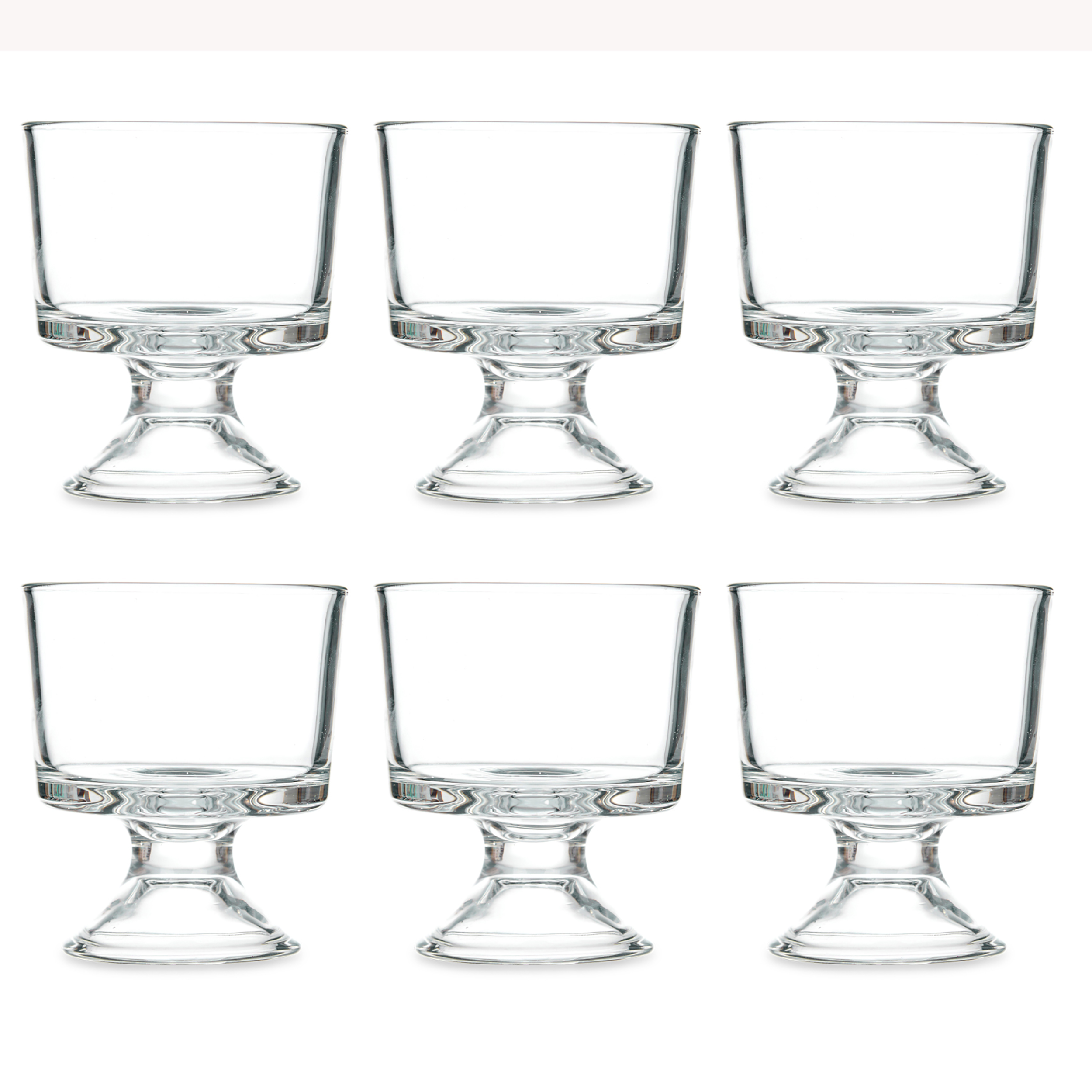 6-tlg. Set Eisbecher und Dessertbecher aus Glas 290 ml