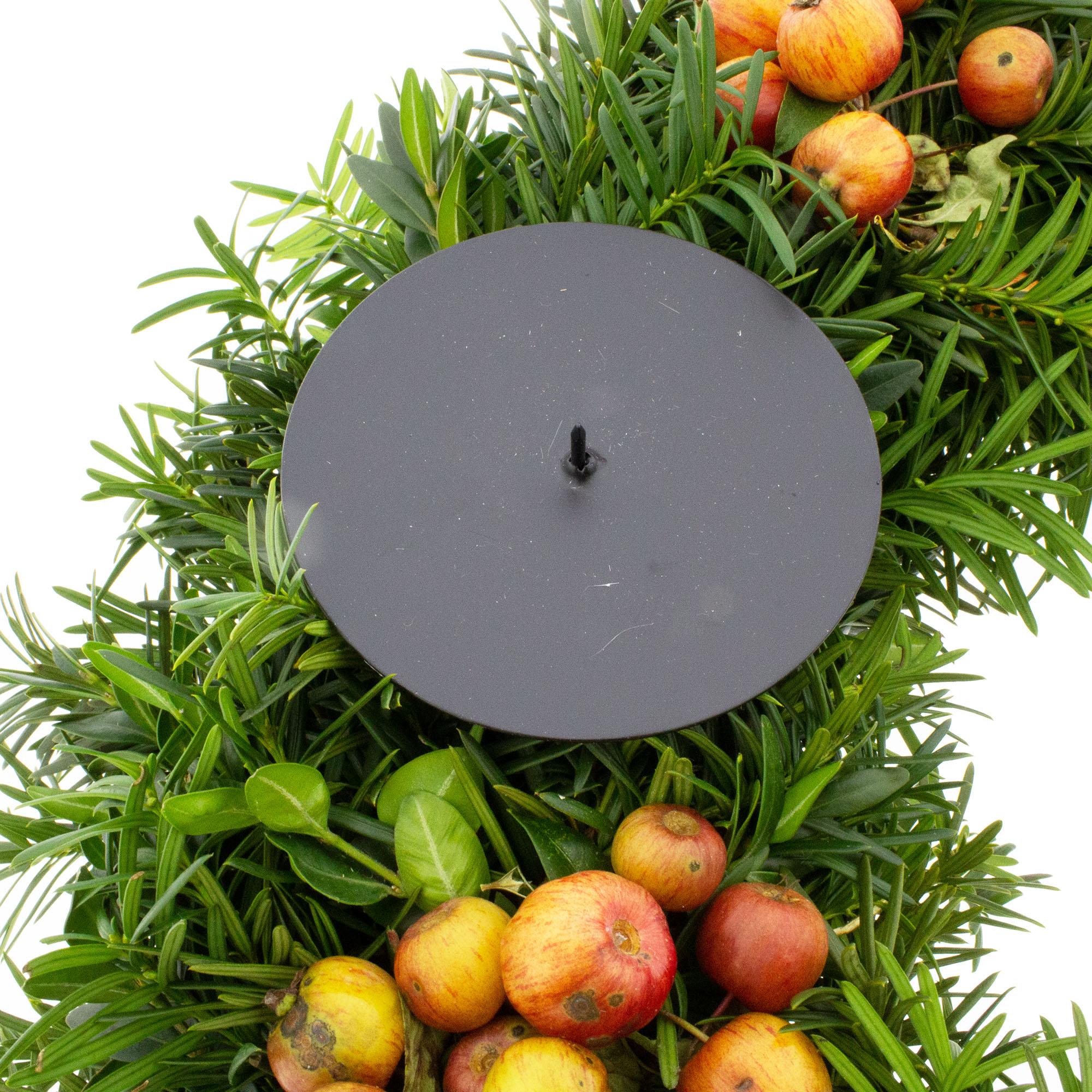 4 x Kerzenhalter aus Metall für Adventskranz Ø 8 cm