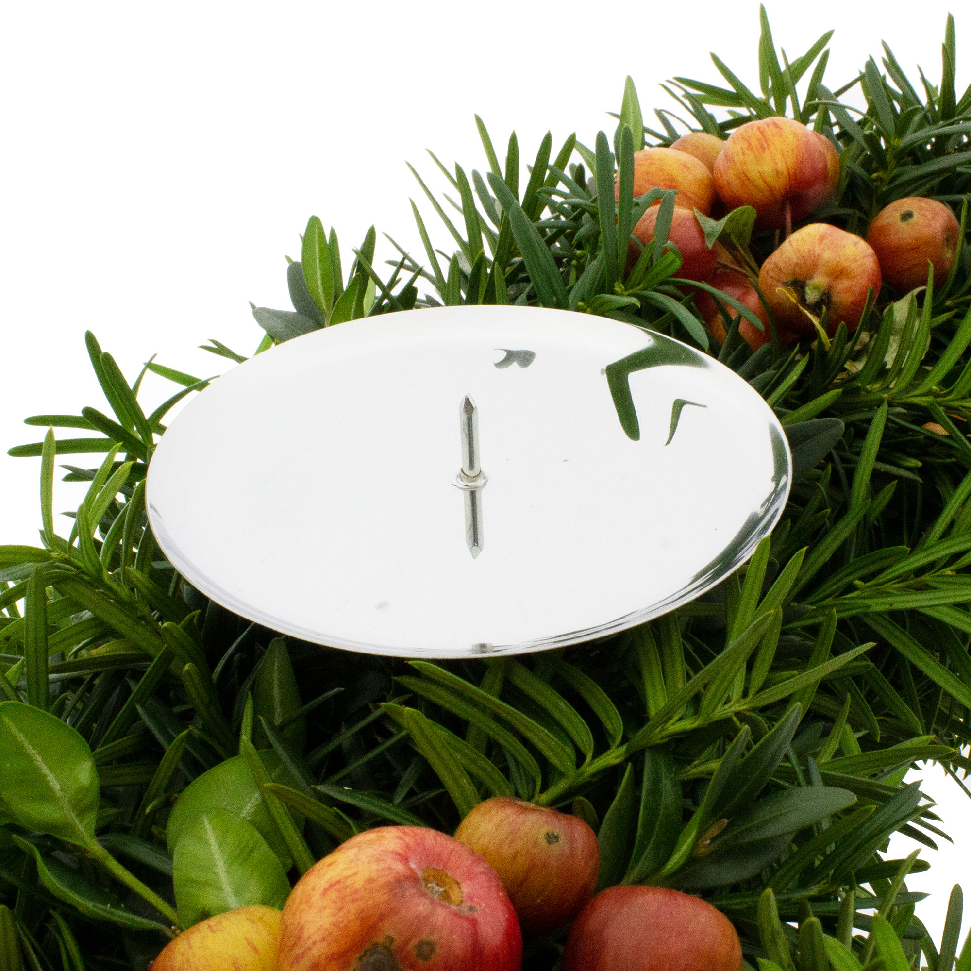 4-tlg. Set Adventskranz-Stecker aus Glas oder Metall