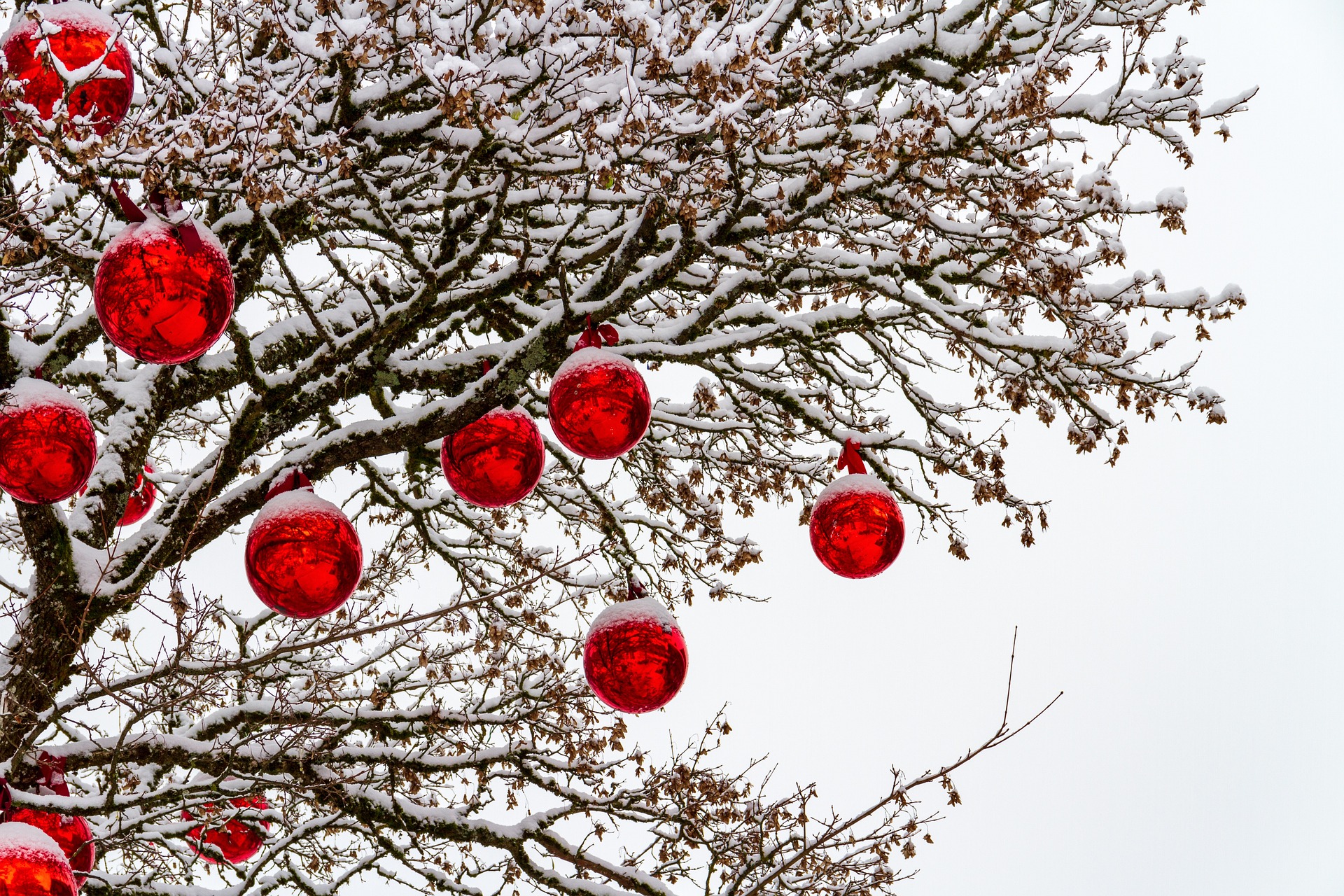 XXL Weihnachtskugeln für den Außenbereich Ø 20-30 cm - bruchfest - wetterfest
