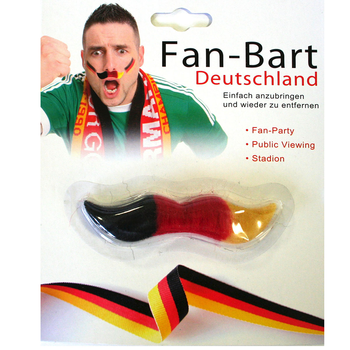 Schnurrbart "Deutschland" - Fanartikel