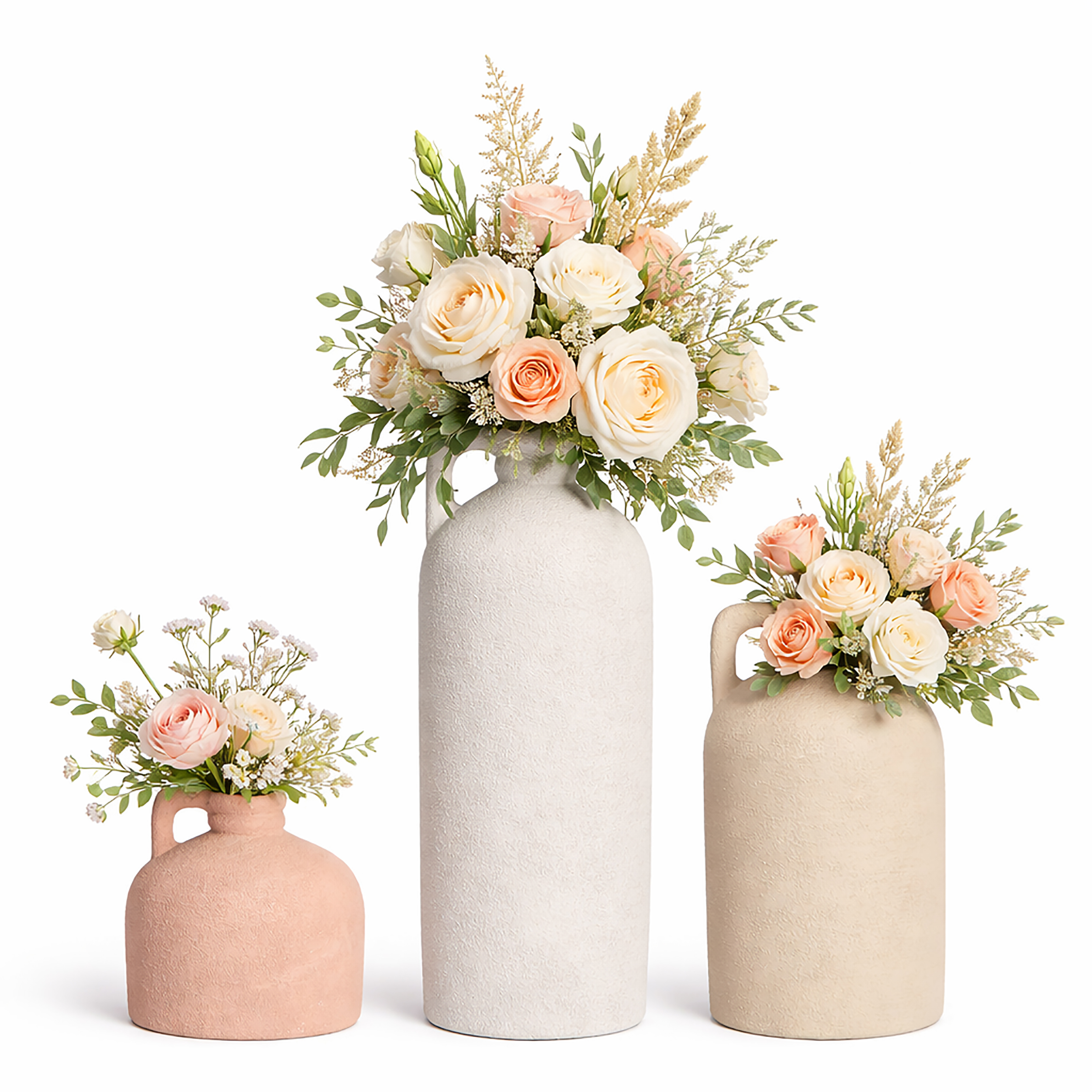 Vasen Set Desert Aura Anfora aus Terracotta – 3er Set im Wüstenstil