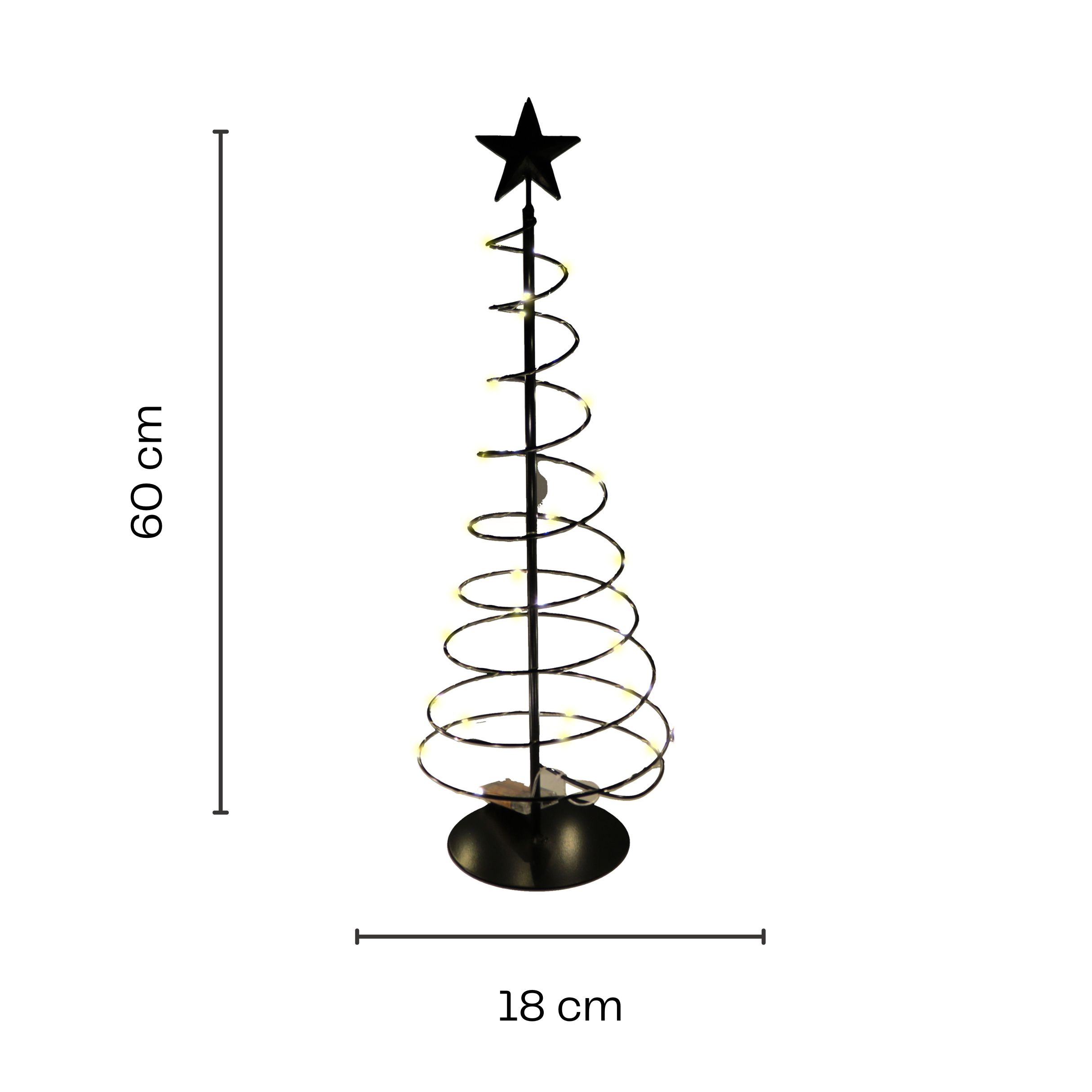 LED-Tanne aus Metall mit LED-Beleuchtung