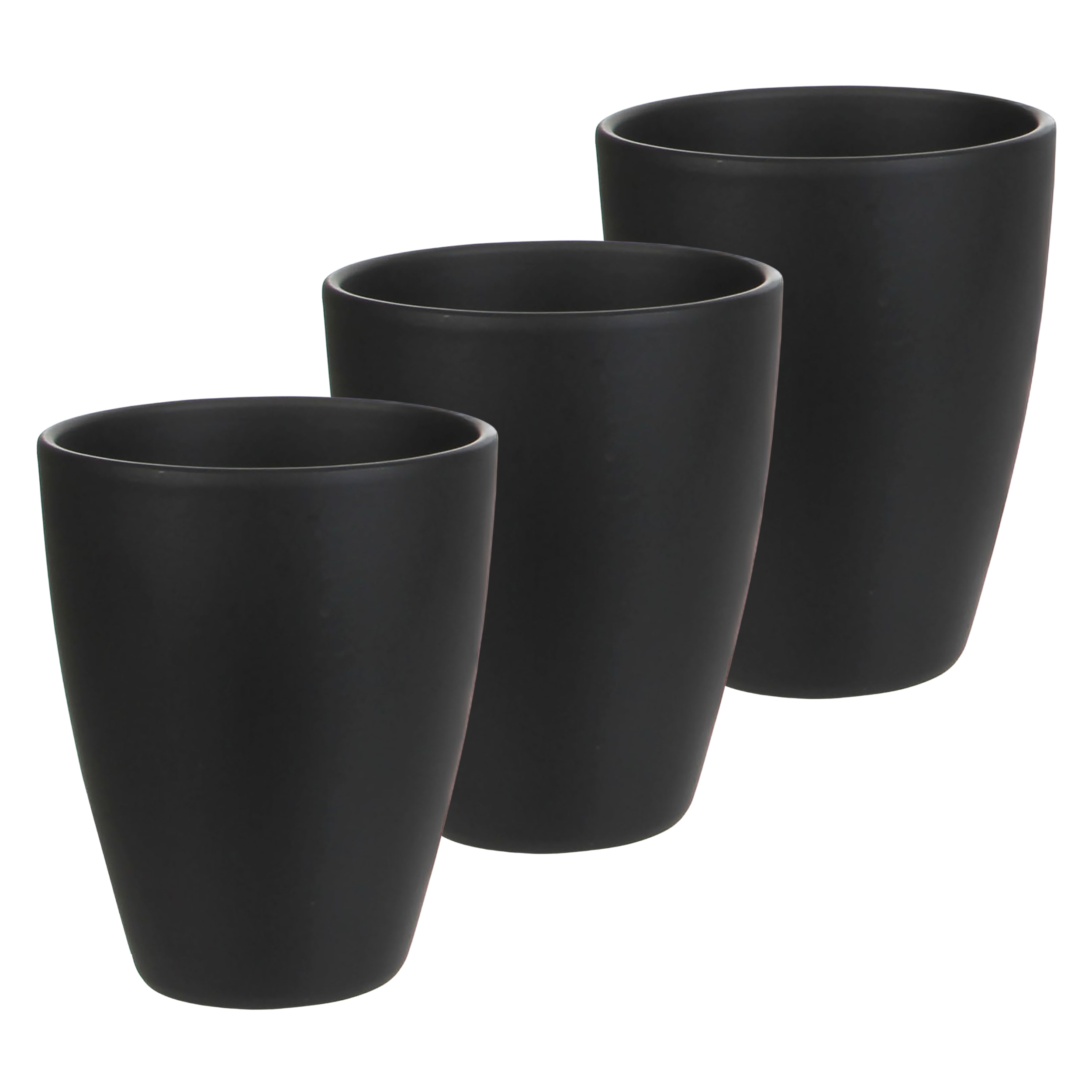 3 x Orchideentöpfe "TUSCA"  - H 17 cm - Ø 13,5 cm