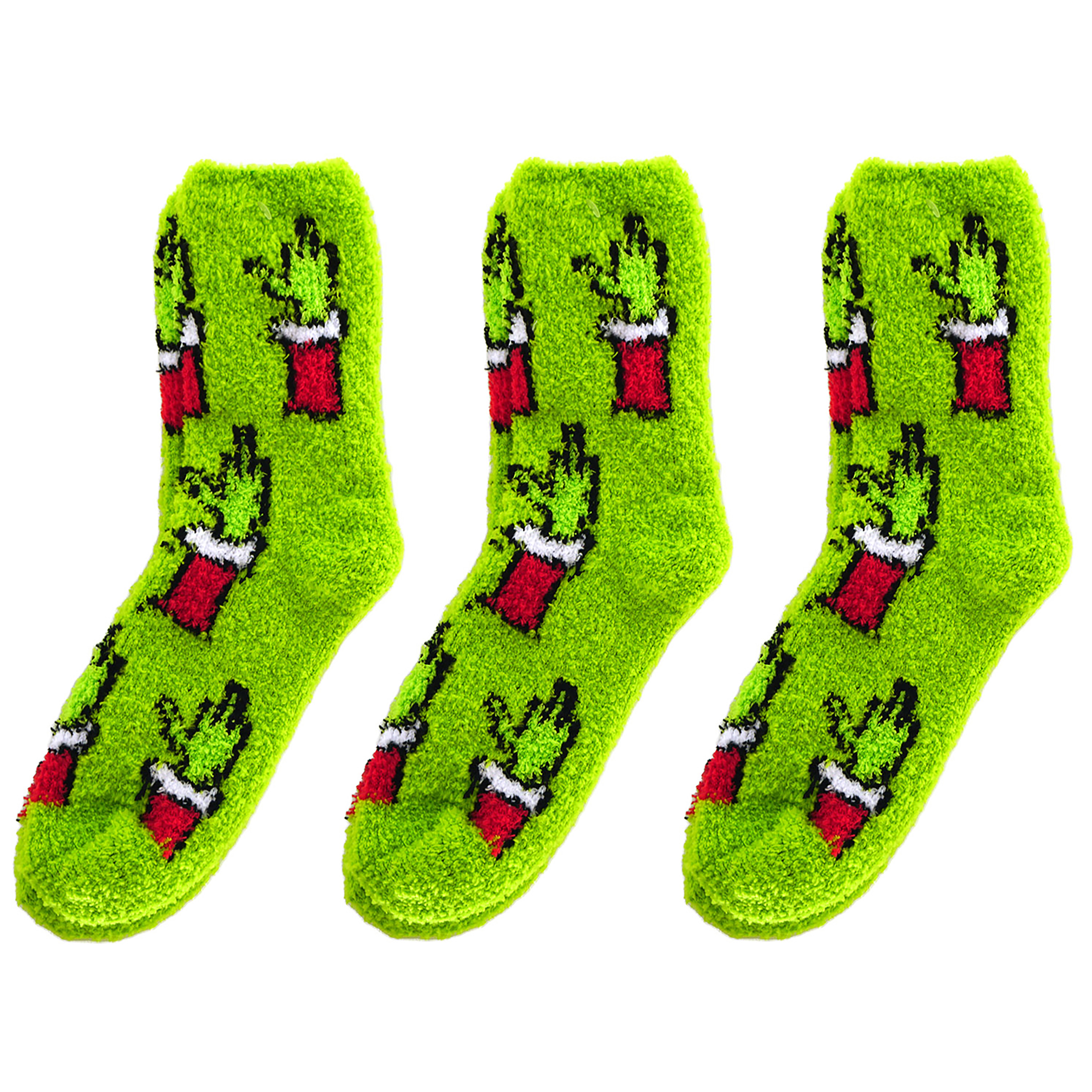 3 Paar Kuschelsocken "Festtags-Muffel" - Einheitsgröße 36-41