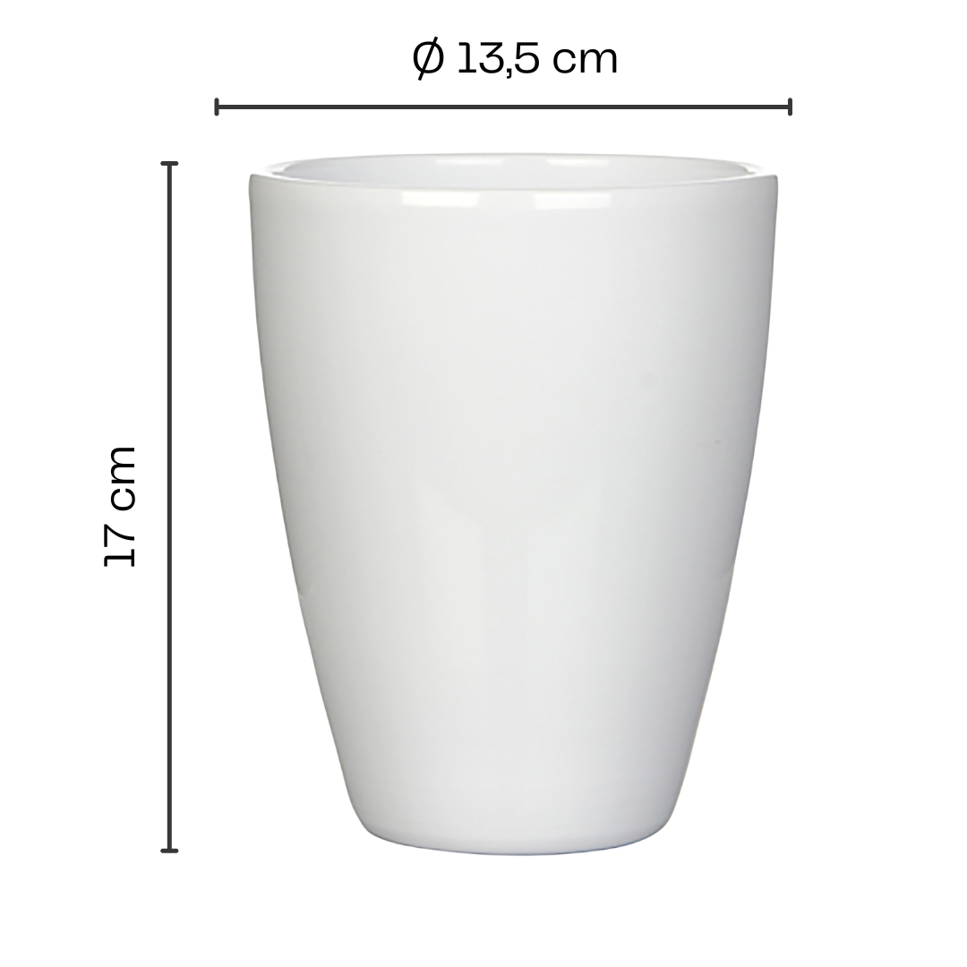 3 x Orchideentöpfe "TUSCA"  - H 17 cm - Ø 13,5 cm
