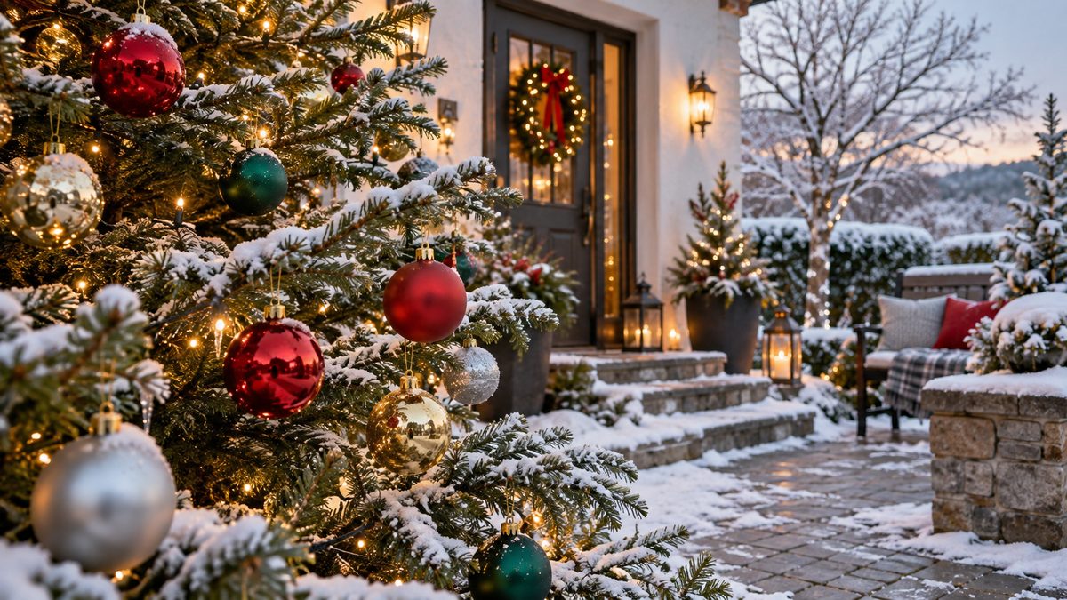 Weihnachtskugeln für draußen: Welche Materialien eignen sich?