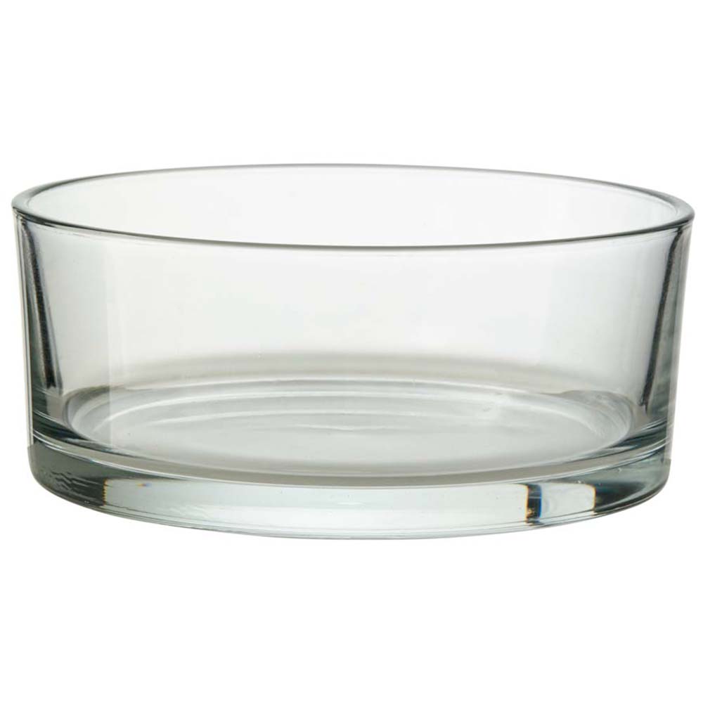 Glasschale klar H 7,8 cm Ø 15 cm
