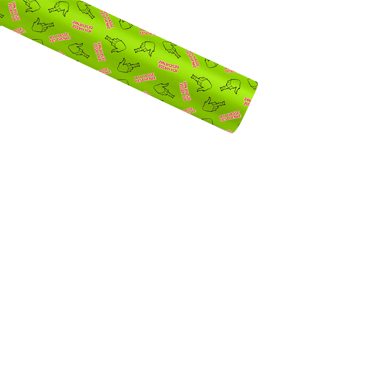4 x Rollen Geschenkpapier "Festtags-Muffel" zwei Design sortiert