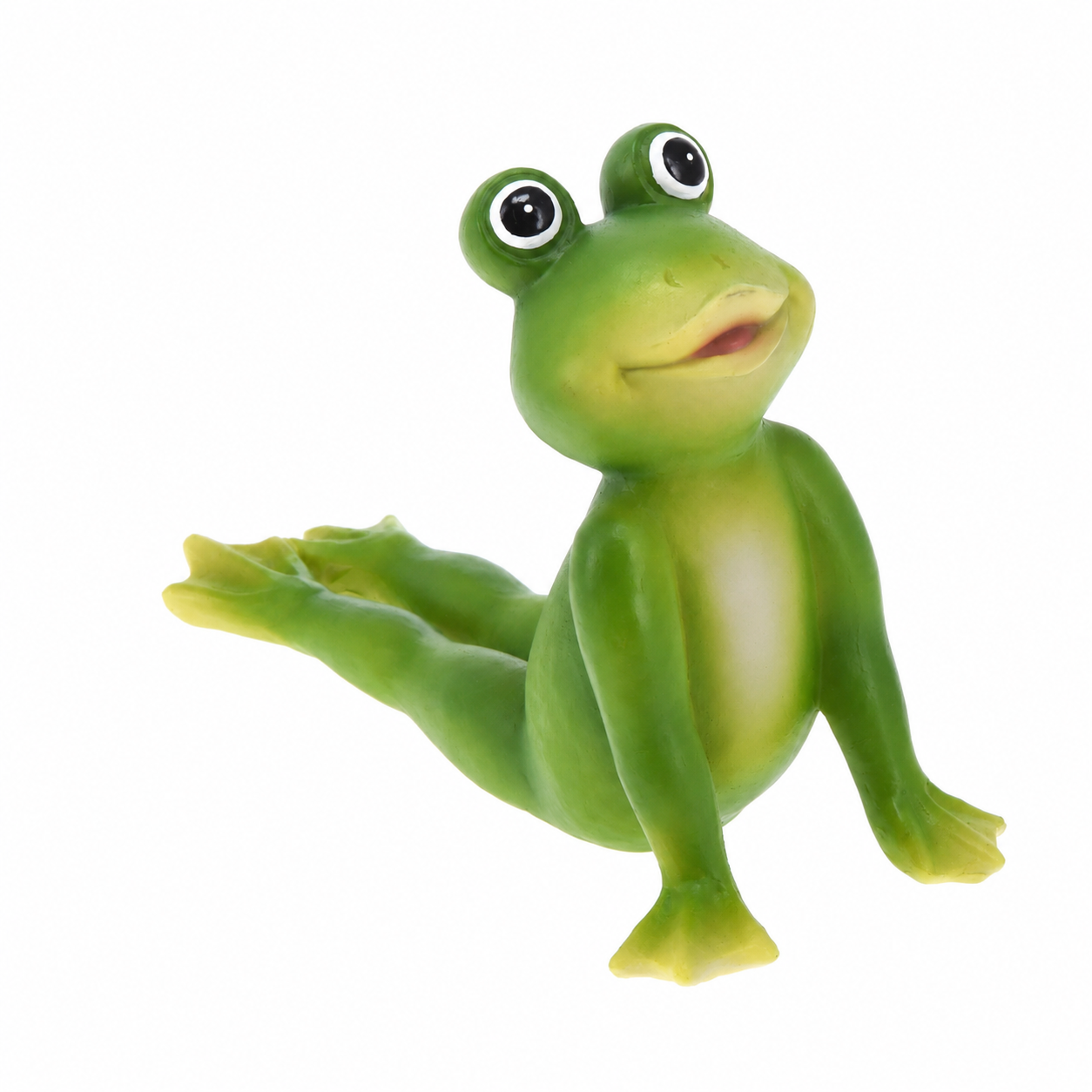 4er Set "Yoga Frosch" 14 x 5 x 10 cm - wetterfestes Polyresin