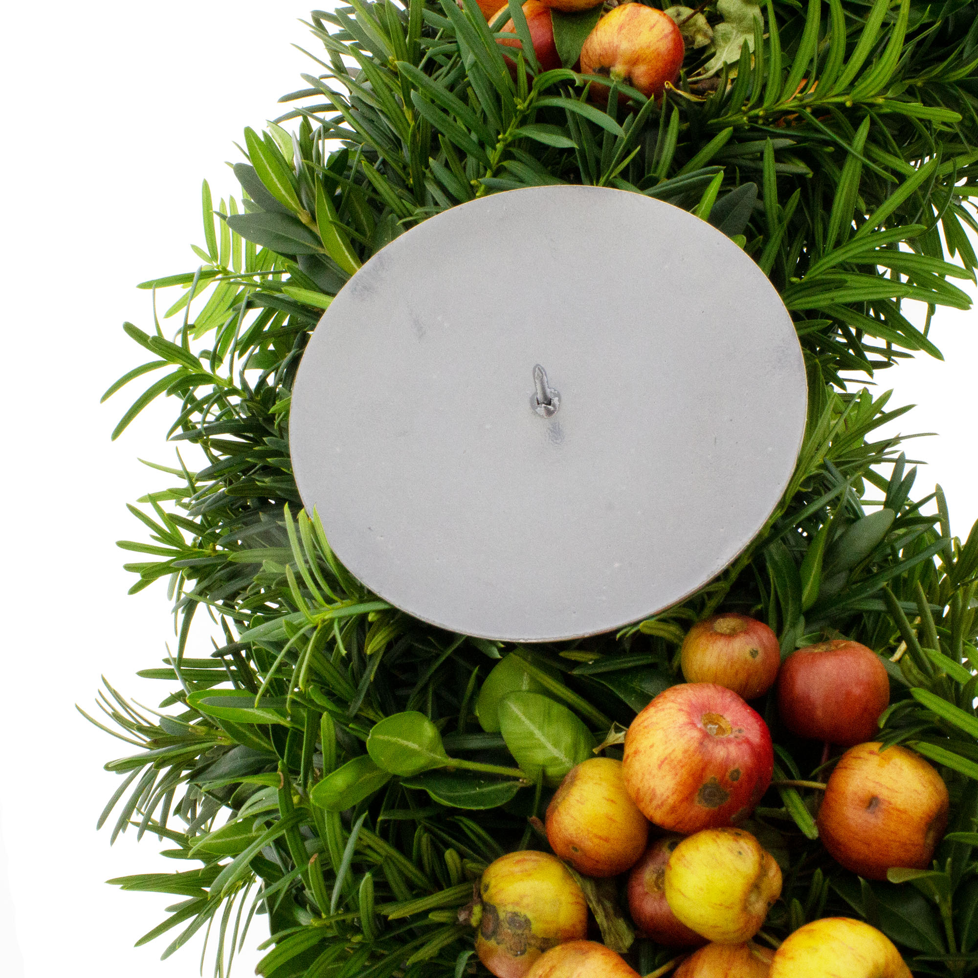 4 x Kerzenhalter aus Metall für Adventskranz Ø 8 cm