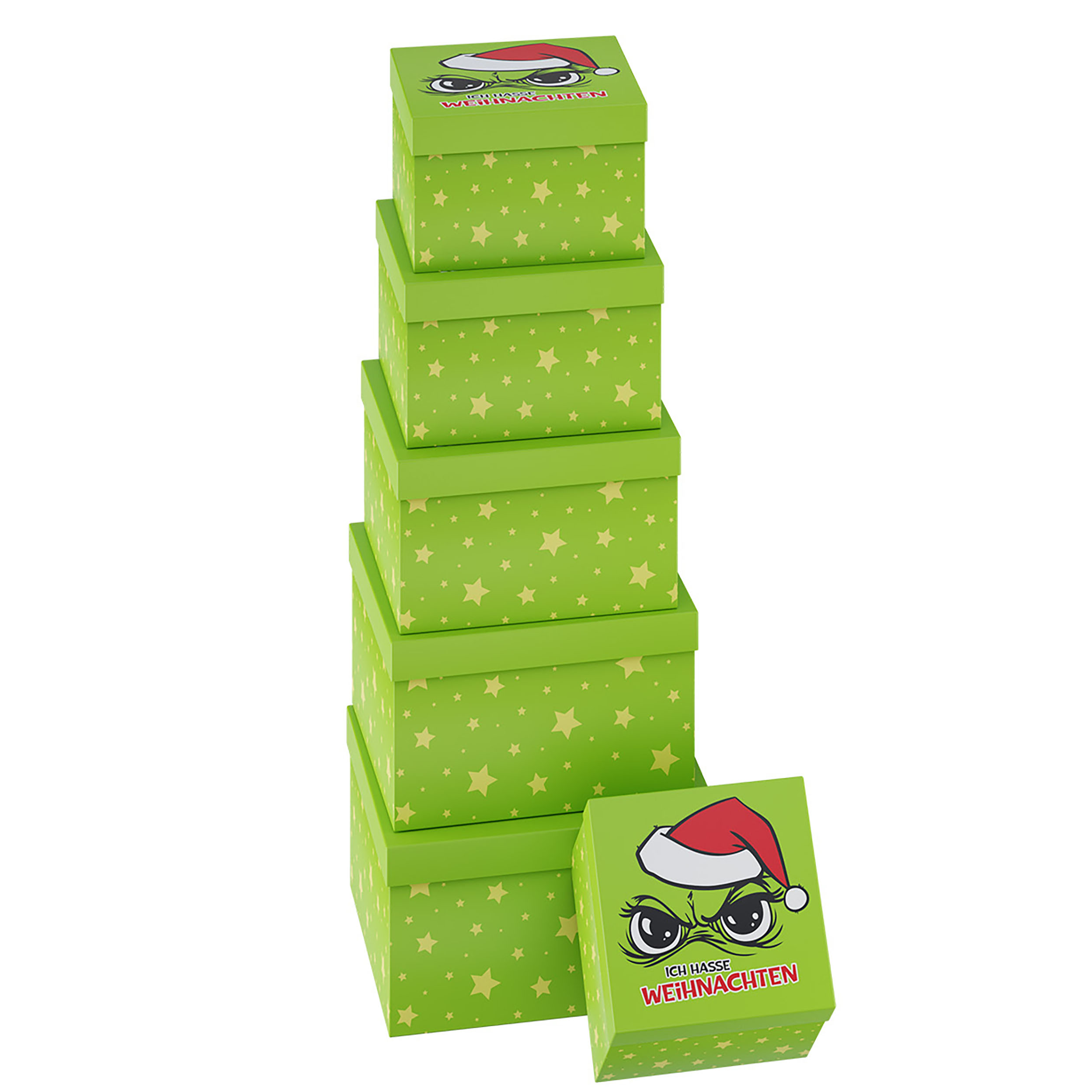 Geschenkboxen "Festtags-Muffel" 6-teiliges Set