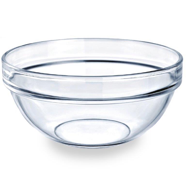 6-tlg. Set Glasschalen in verschiedenen Größen