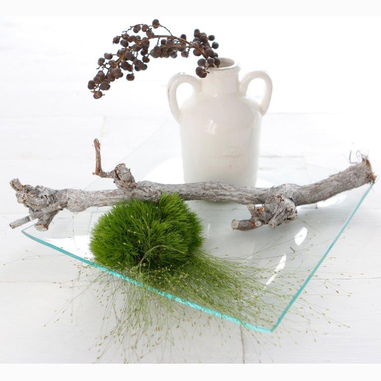 6 x Glasschalen mit Musterung Ø 20 cm
