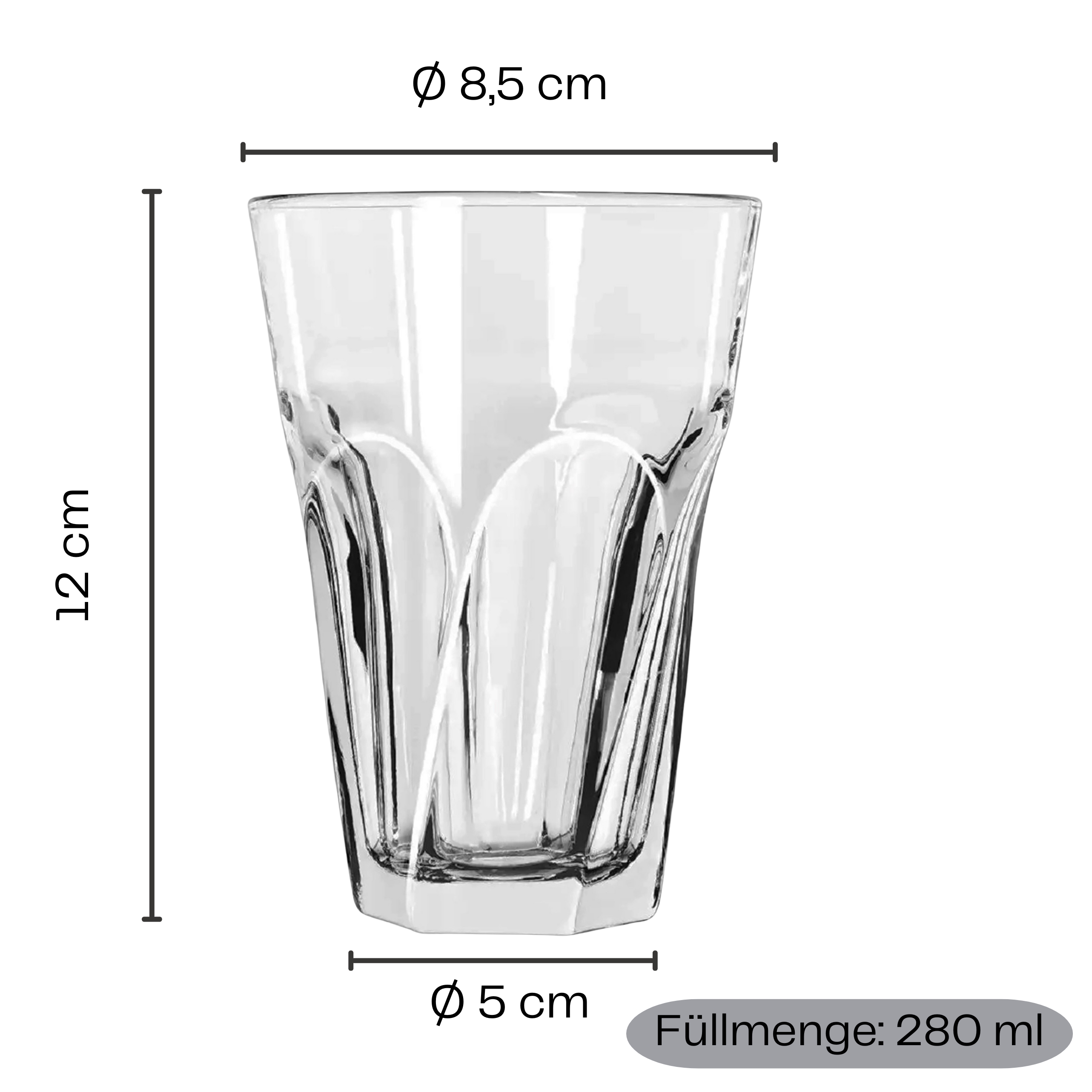 12 x Gläser "Gibraltar" 280 ml