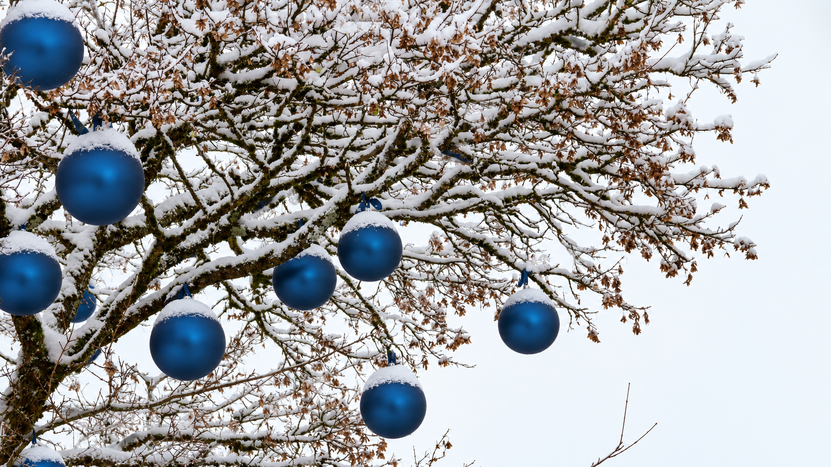 XXL Weihnachtskugeln für den Außenbereich Ø 20-30 cm - bruchfest - wetterfest