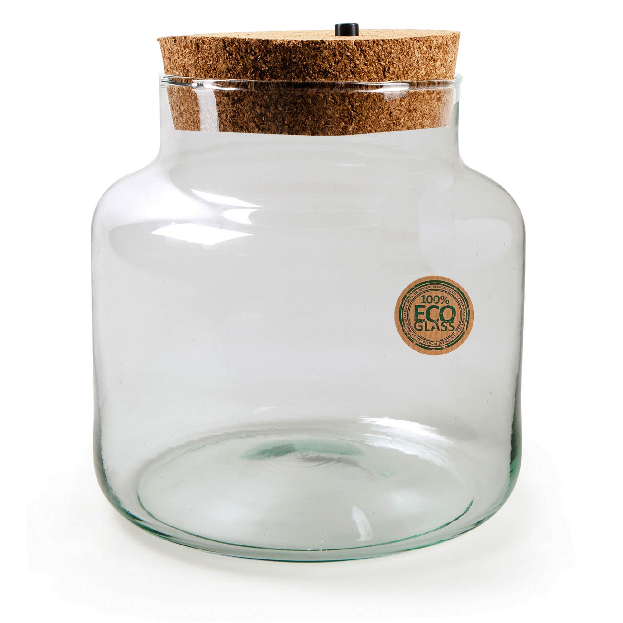 Pflanz-Terrarium mit Korken und LED-Beleuchtung