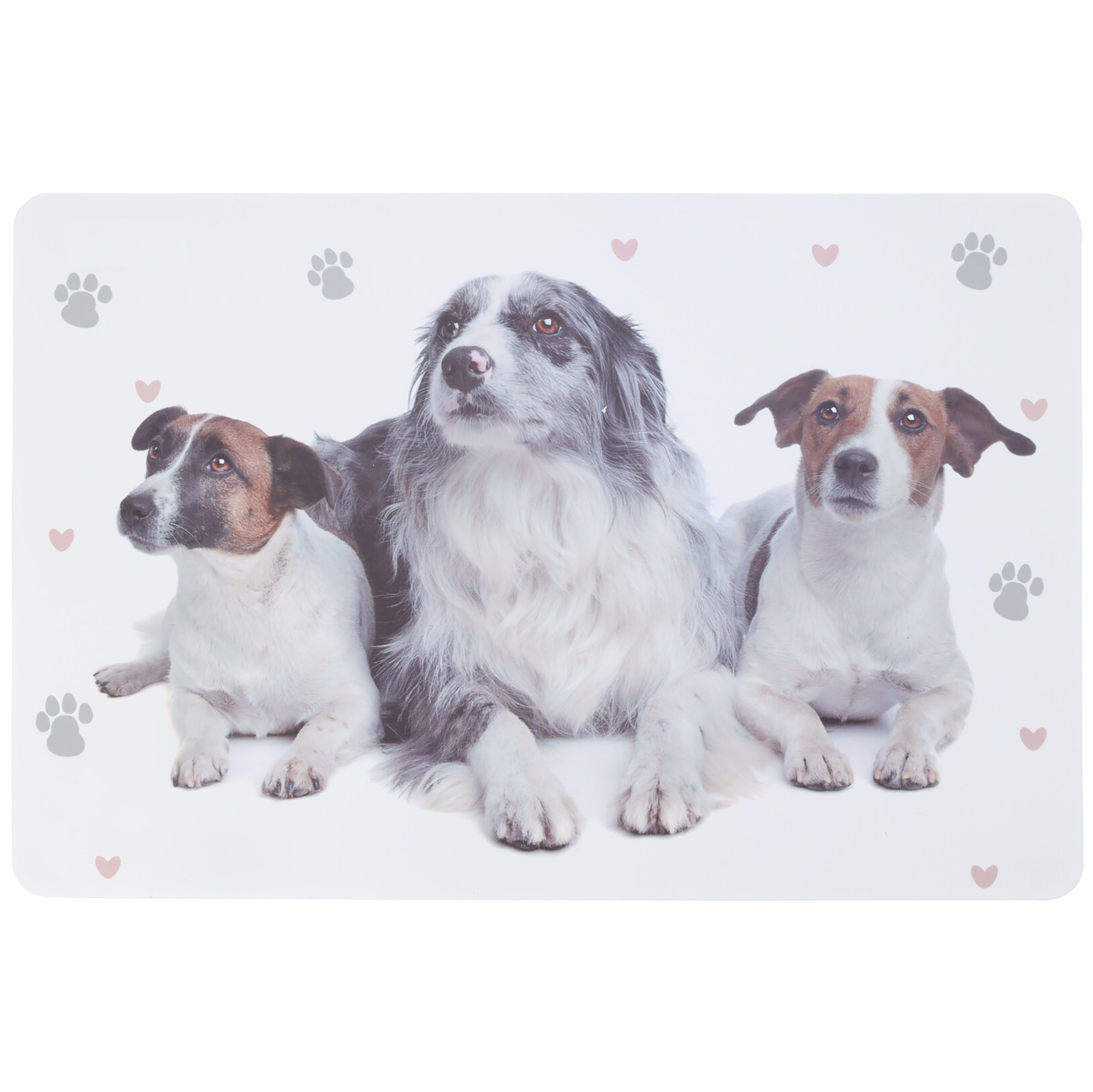 8-tlg. Set Platzset Tiere mit Hunden und Katzen - 43,5 x 28,5 cm