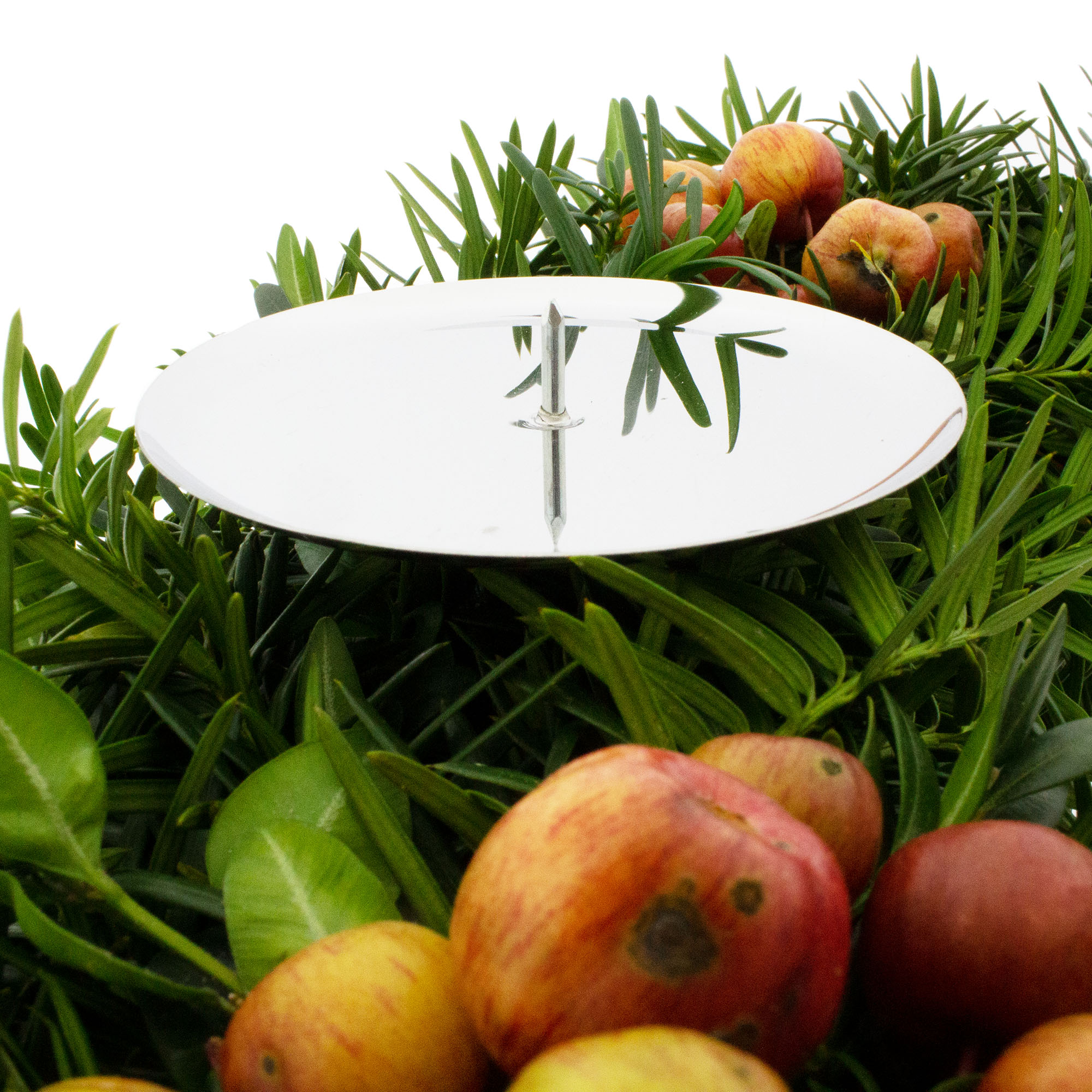 4-tlg. Set Adventskranz-Stecker aus Glas oder Metall