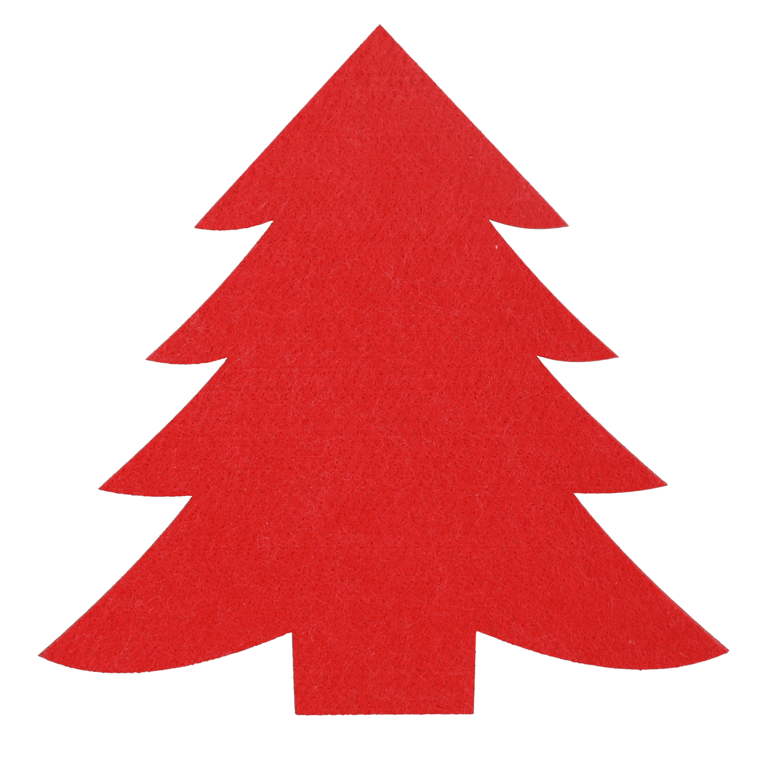 12 x Filzdeko "Tannenbaum" 4 Farben 19 x 18,5 cm