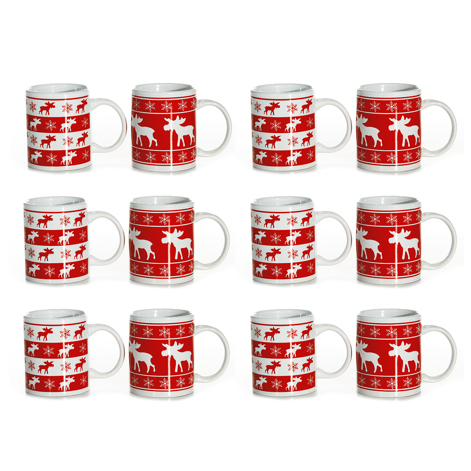 12 x Weihnachtstassen mit schönen Motiven