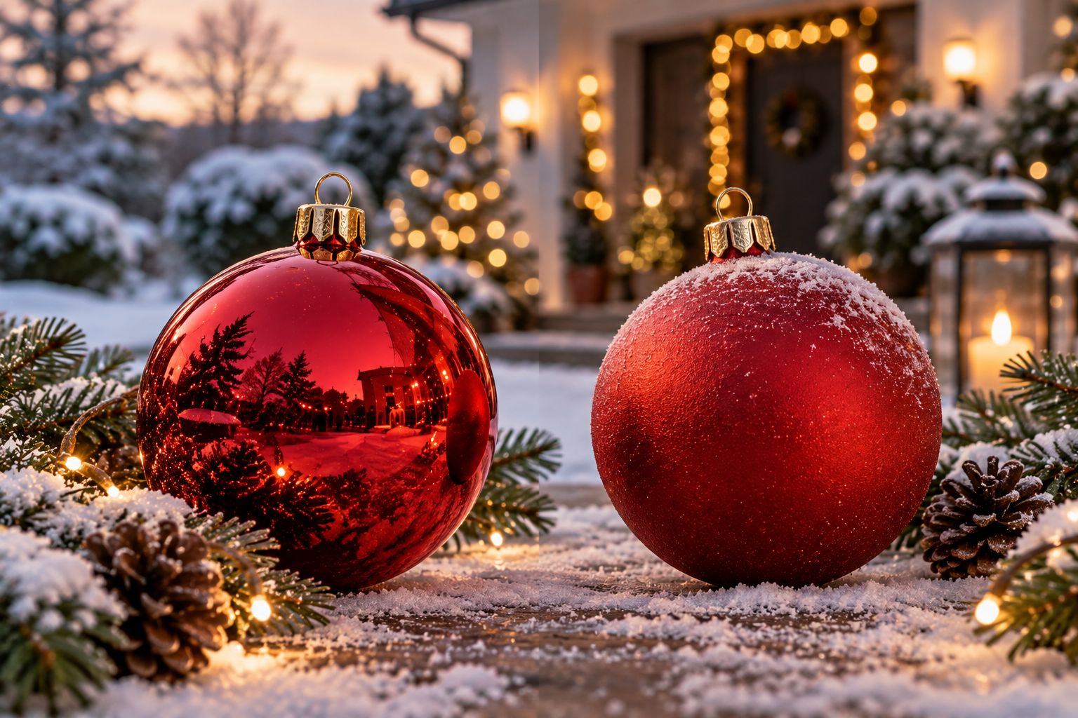 Kunststoff oder Glas: Welche Weihnachtskugeln eignen sich besser für draußen?