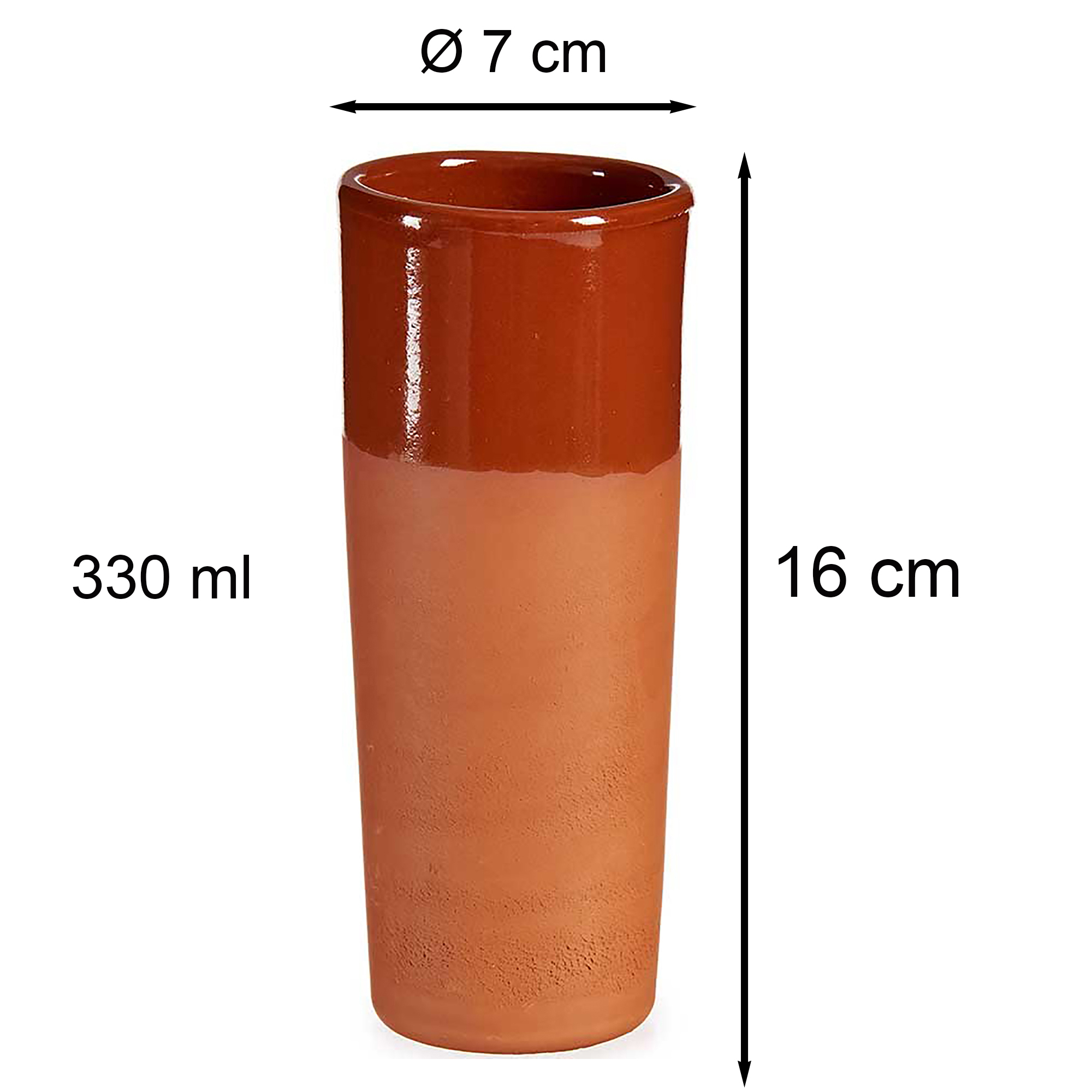 6 x Weinbecher und/oder Tonkrug 250 ml/1000 ml