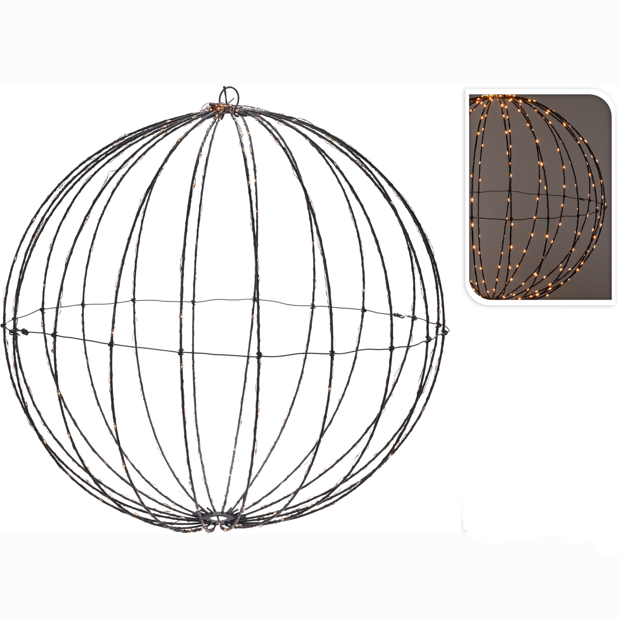 LED Kugel für den Außenbereich mit IP44 Trafo Ø 40 oder 50 cm - Inkl. Timer