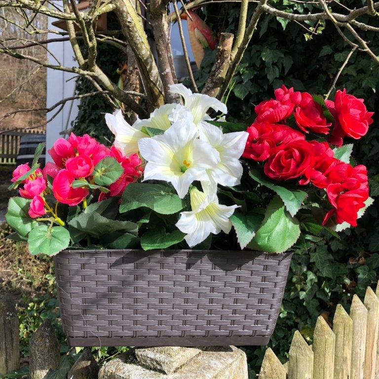 Balkonkasten - Blumenkasten Ratolla aus Kunststoff