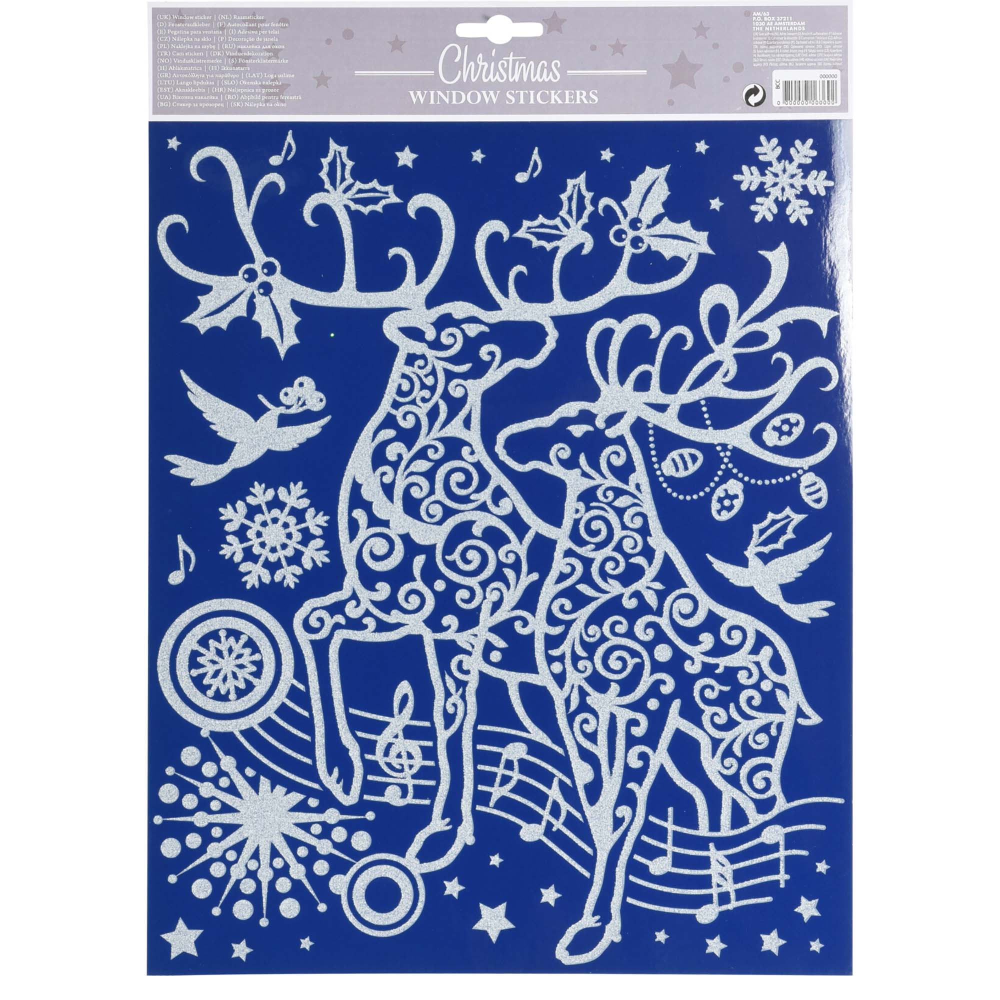 Fensterbilder für Weihnachten - Fenstersticker 4 Bögen