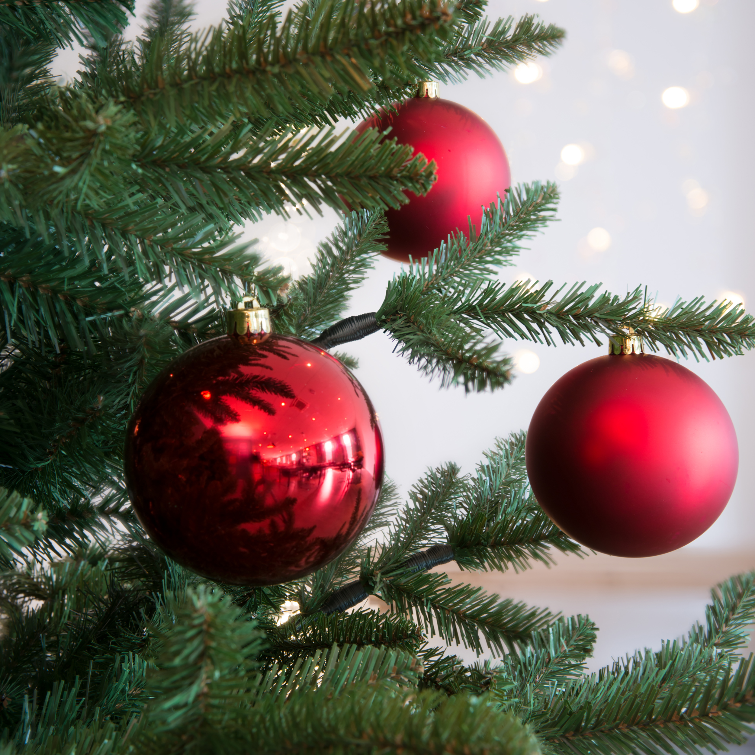 Weihnachtskugeln aus Kunststoff - Ø 8-18 cm - wetterfest