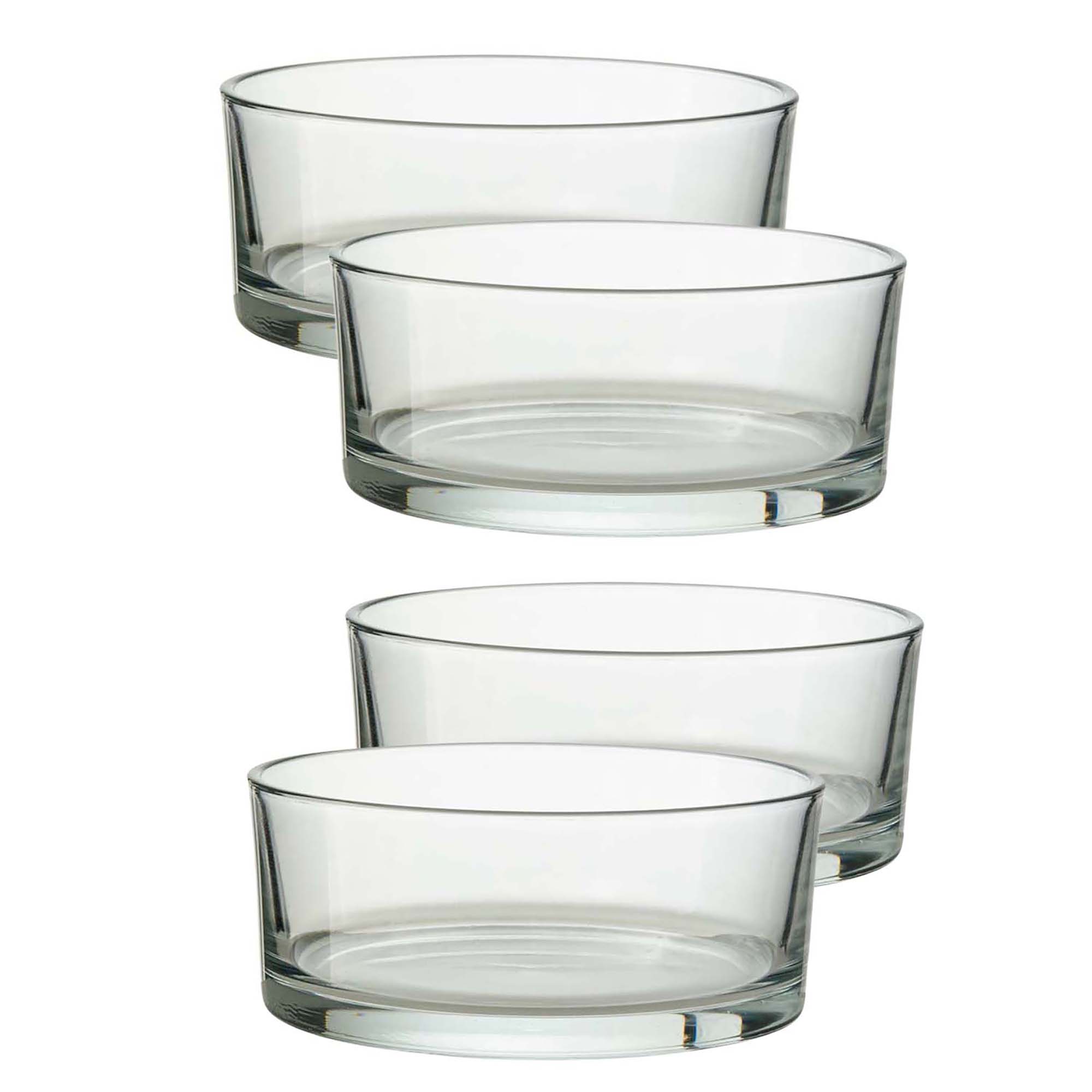Glasschale klar H 7,8 cm Ø 15 cm