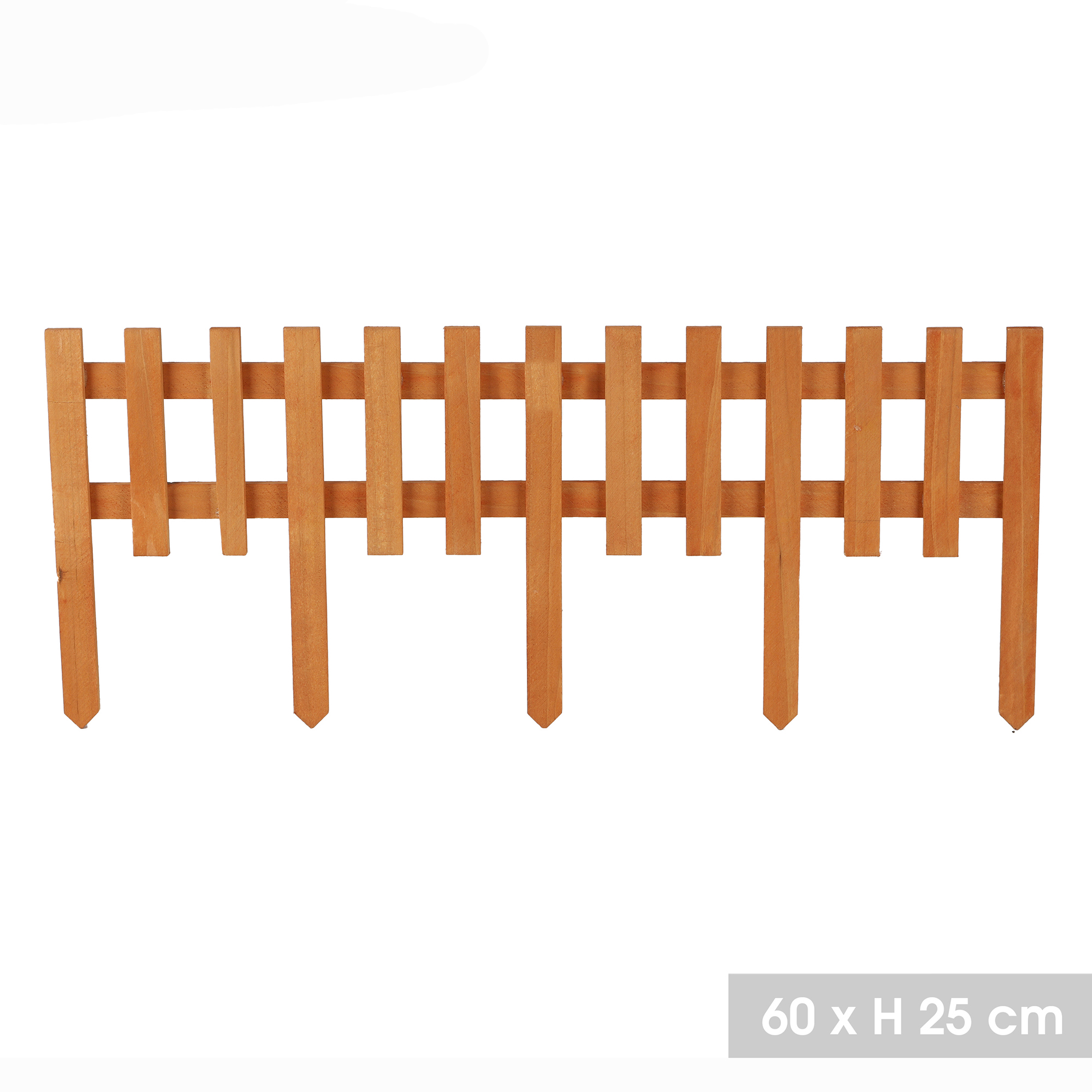 Beeteinfassung - Beetabgrenzung aus Holz 60 x 25 cm