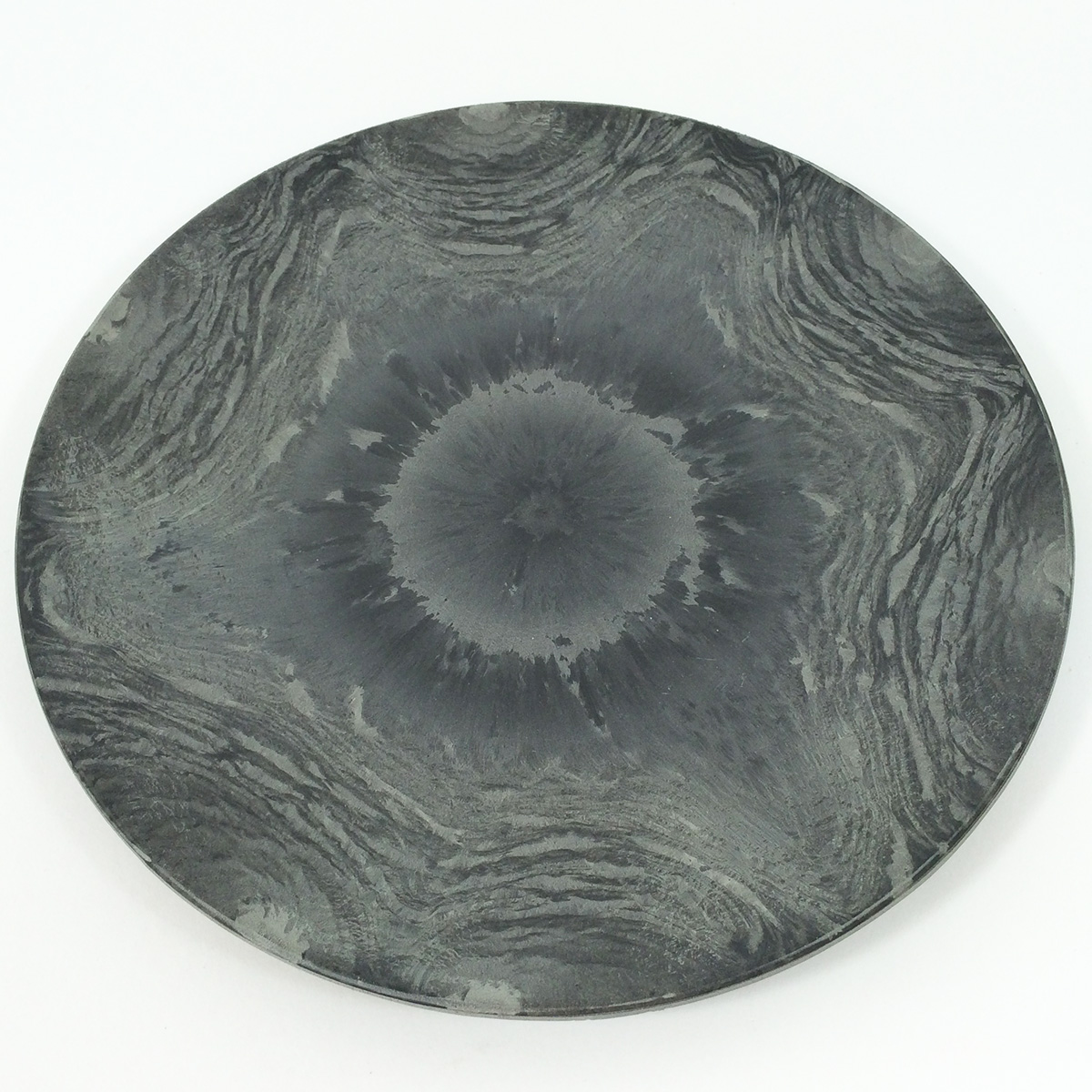 3 x Dekoteller aus Kunststoff in Schiefer-Optik Ø 22 cm