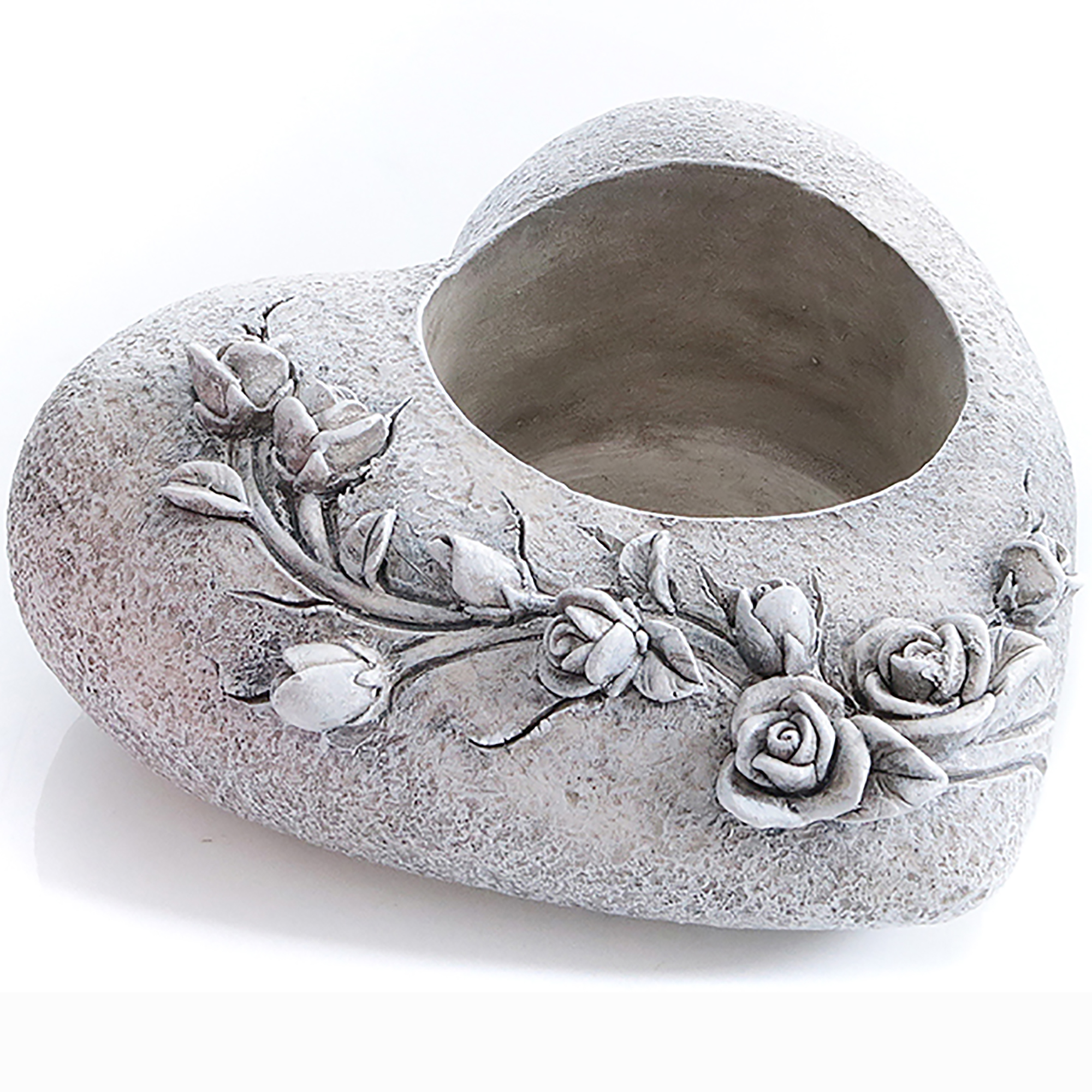 Grablichthalter mit Rosenranke 15 x 15 x 7 cm
