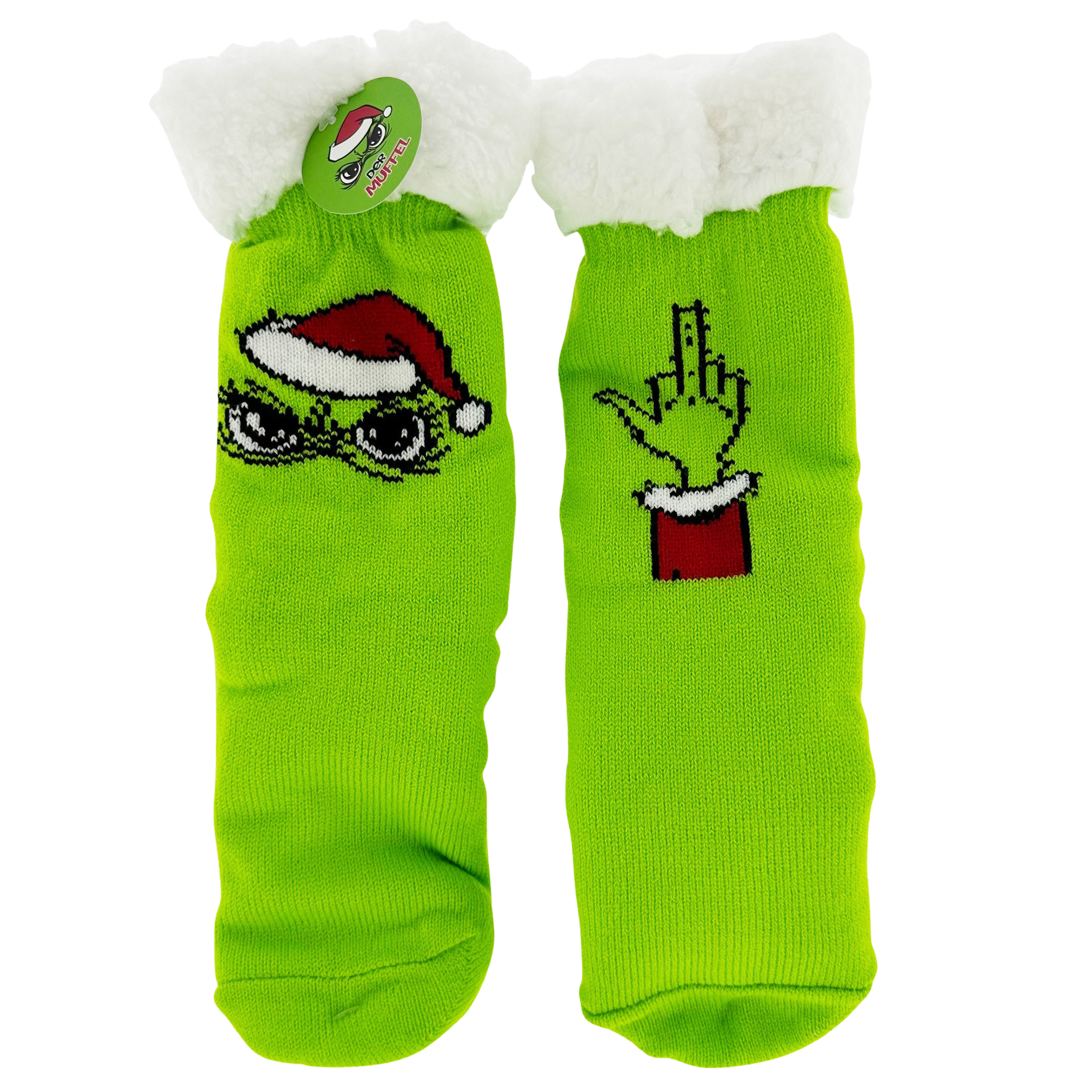 2er Set Hüttensocken "Festtags-Muffel" Einheitsgröße 40 x 10 cm