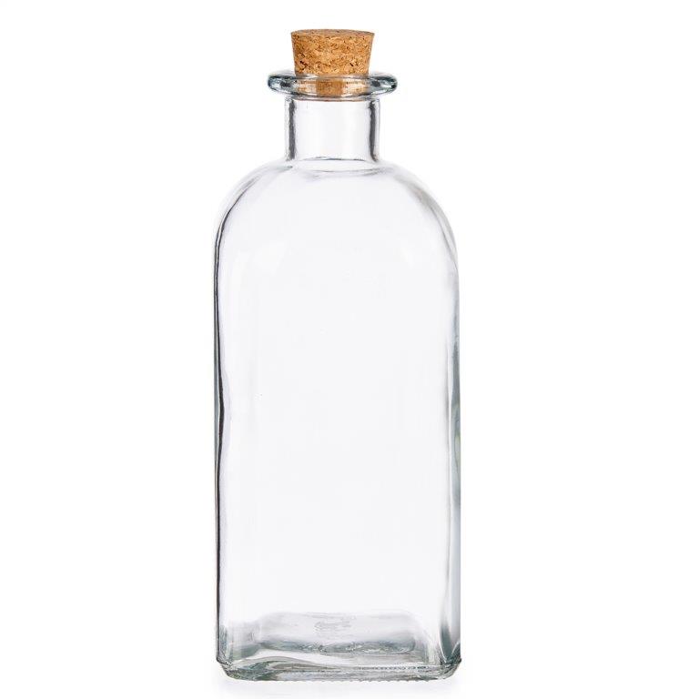 Flaschen aus Glas mit Stöpsel aus Kork