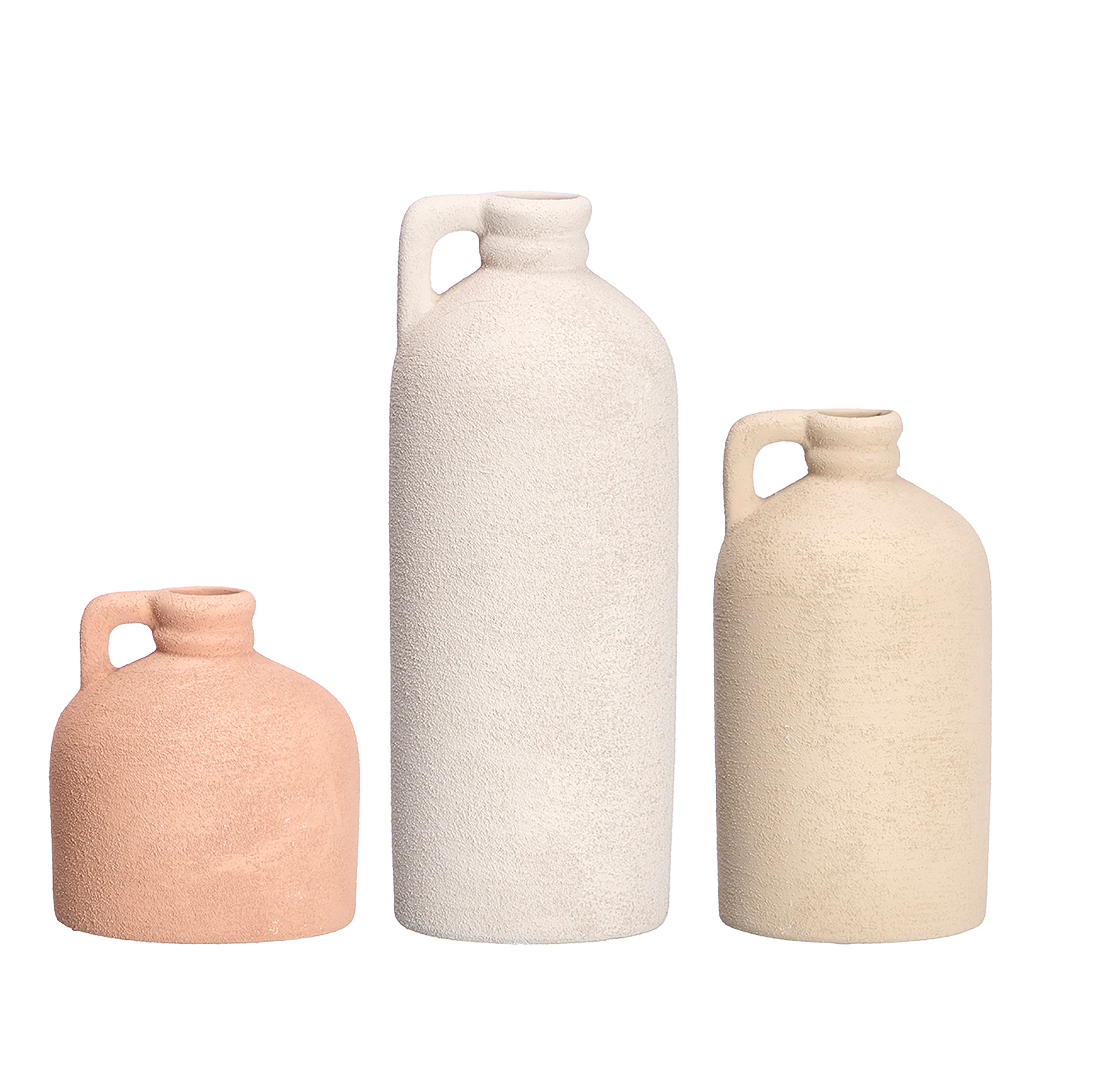 Vasen Set Desert Aura Anfora aus Terracotta – 3er Set im Wüstenstil