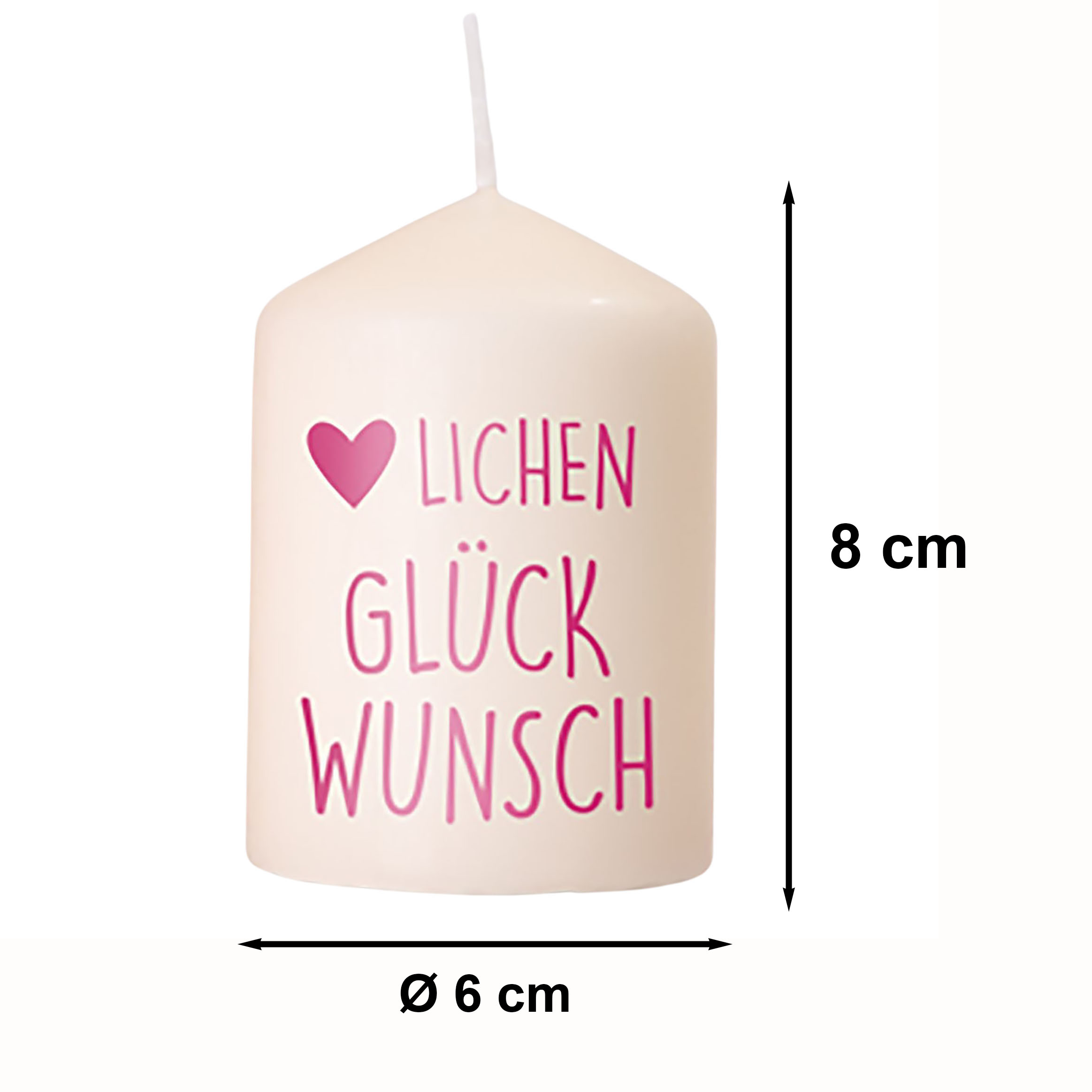 Kerzen mit Spruch in schöner Geschenkverpackung für alle Anlässe
