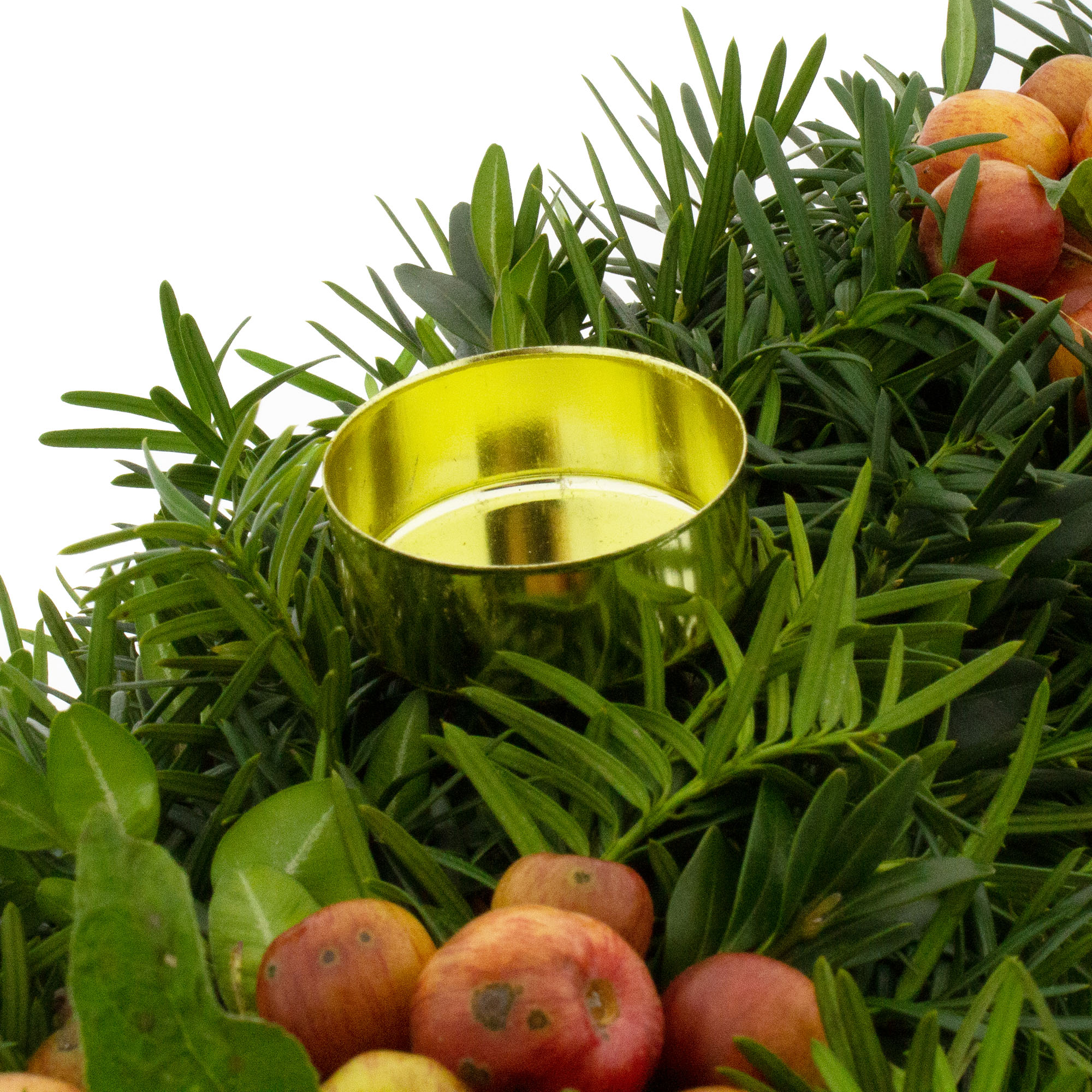 4-tlg. Set Adventskranz-Stecker aus Glas oder Metall