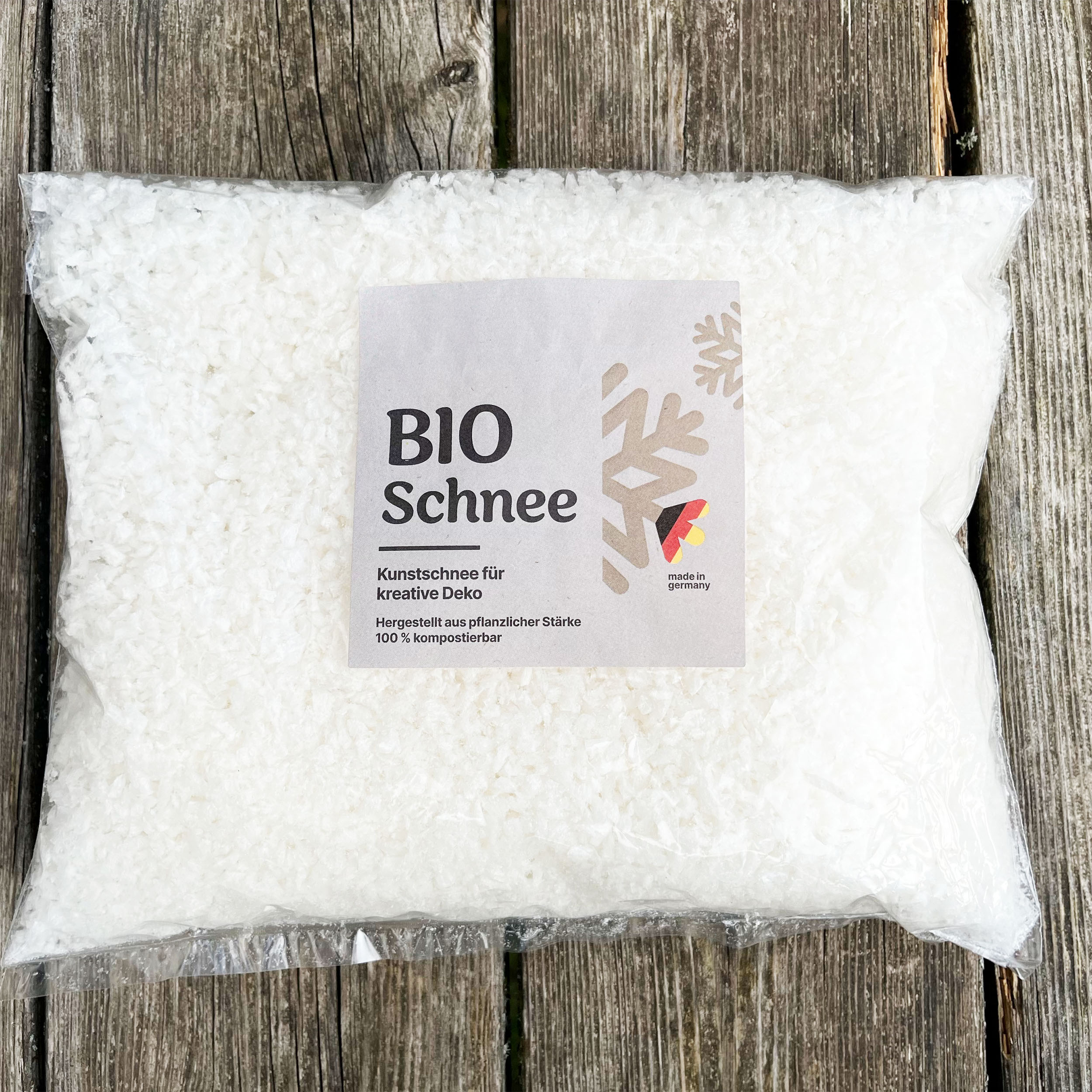 3000 ml Bio Kunstschnee - Bioloigsch abbaubar aus Pflanzenstärke