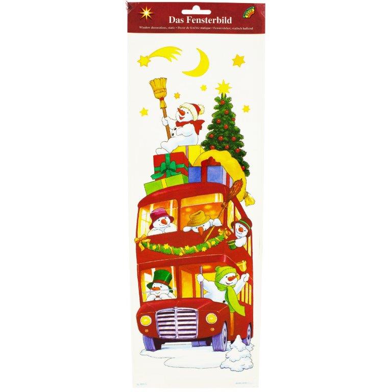 Selbstklebende Fensterbilder zur Weihnachtszeit