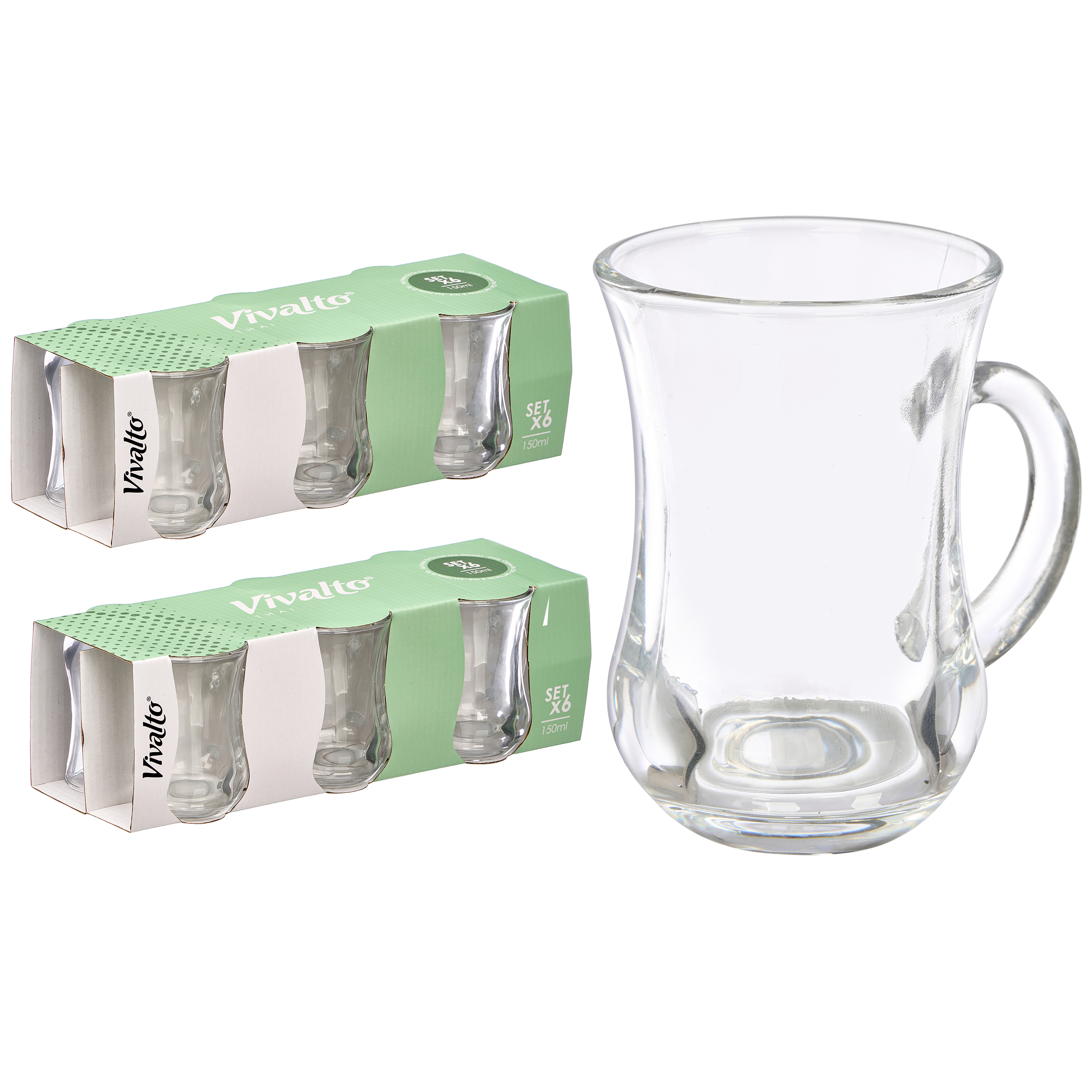 12 x Teegläser Set "Samira" im orientalischen Stil 150 ml