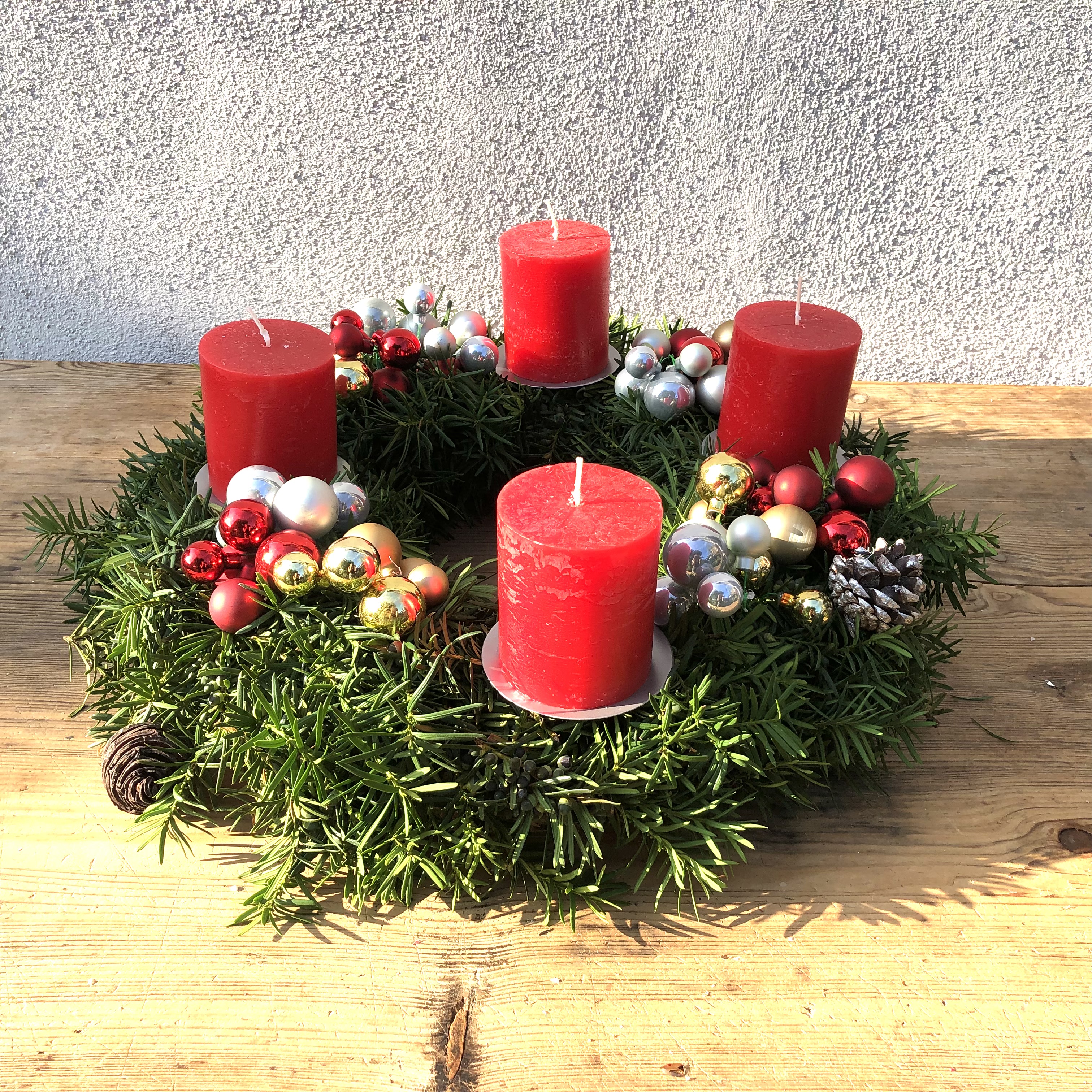 4 x Kerzenhalter aus Metall für Adventskranz Ø 8 cm