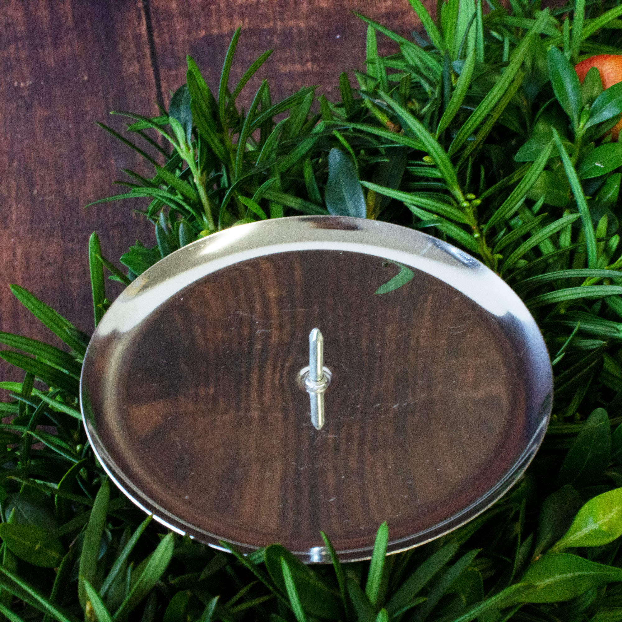 4-tlg. Set Adventskranz-Stecker aus Glas oder Metall